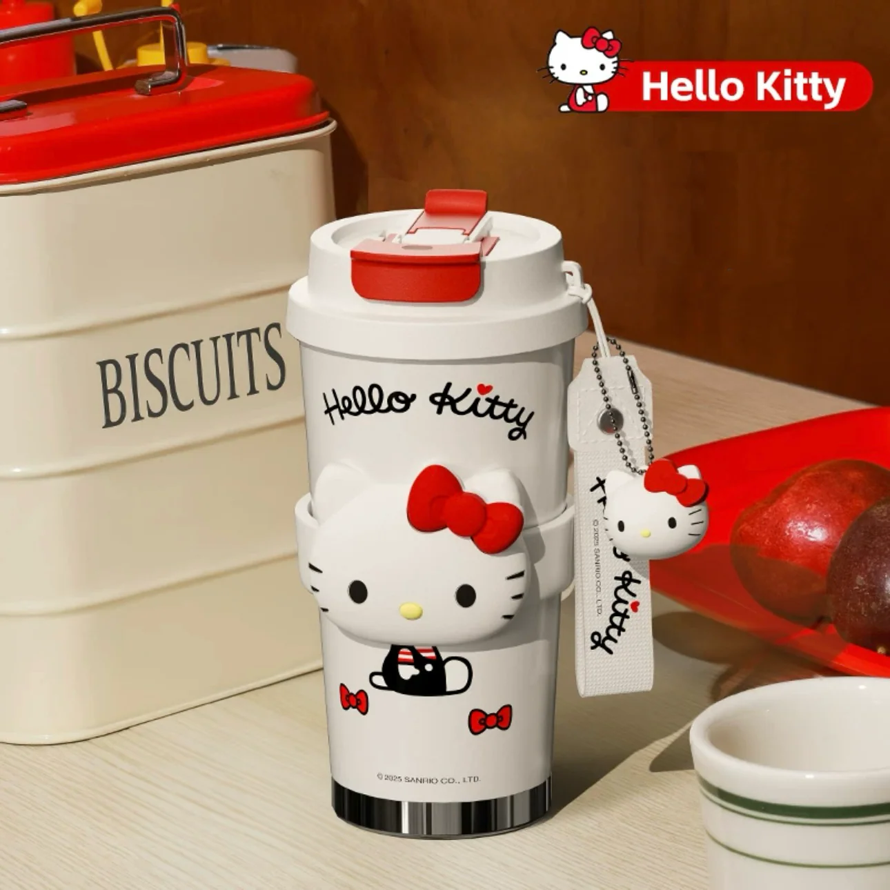 Sanrio 18oz Tumbler Stainless Steel Vacuum Insulated Coffee Travel Mug with Lid Thermal Cup for Outdoor