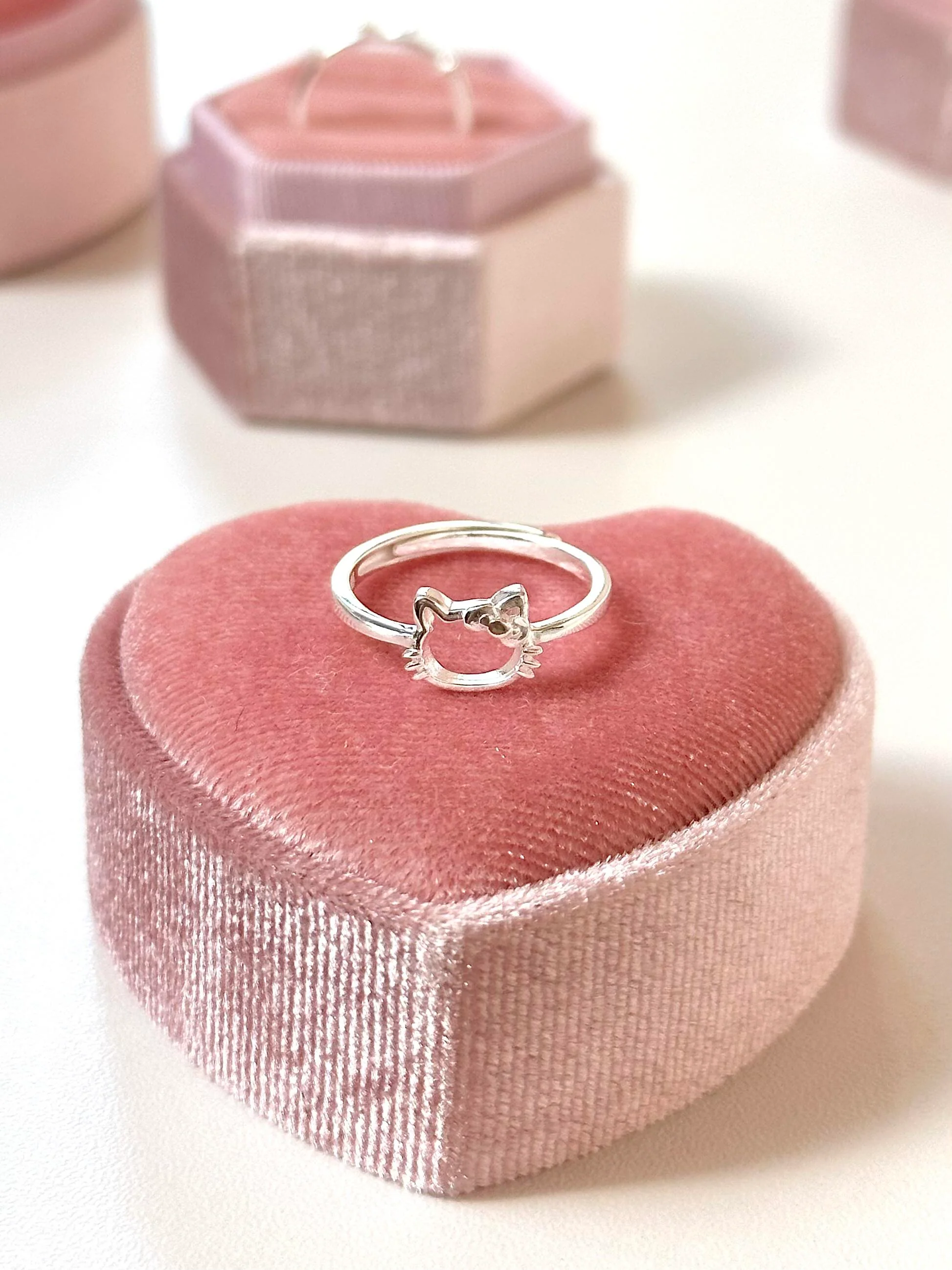 Hellokitty S925 Sterling Silver Opening Ring for Accessories