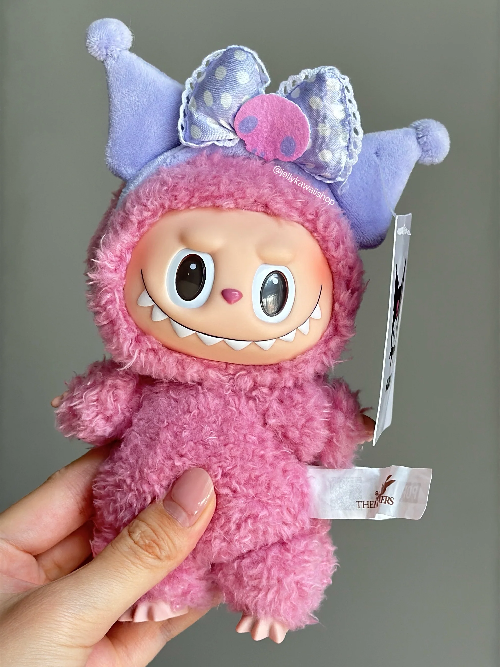 Sanrio Plush hair band 17cm Doll Clothes Suitable for 17cm Labubu Plushies Keychain Accessories