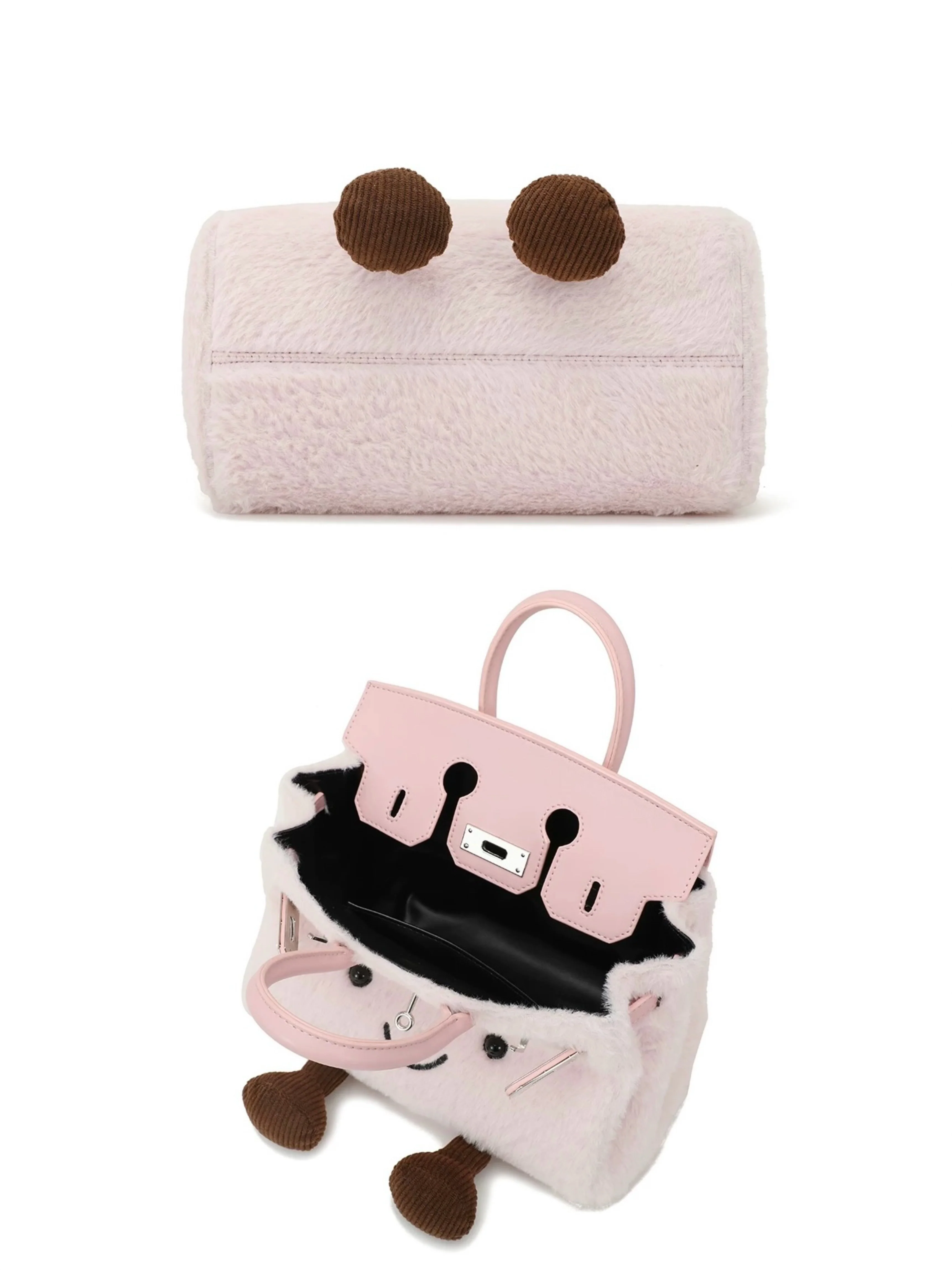 【PRE-BLACK FRIDAY DEALS】Plush Fluffy Bag Handbags Shoulder Bag Top Handle Satchel Tote Work Bag