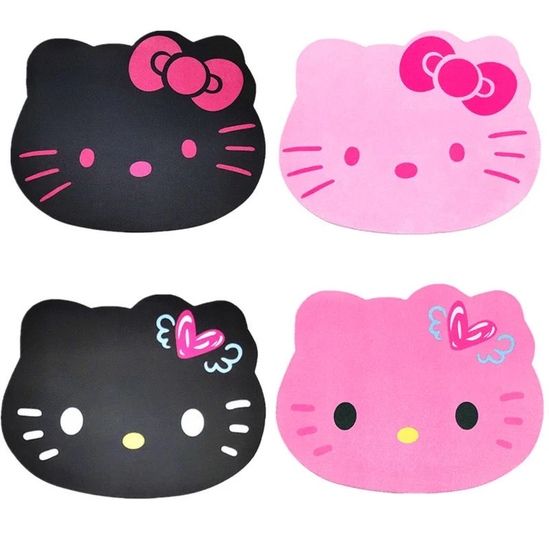KT Mouse Pad Cute 2 Pack, Small Waterproof PVC Mousepad, Non-Slip Rubber Base Personalized Computer Mouse Mat for Office Home