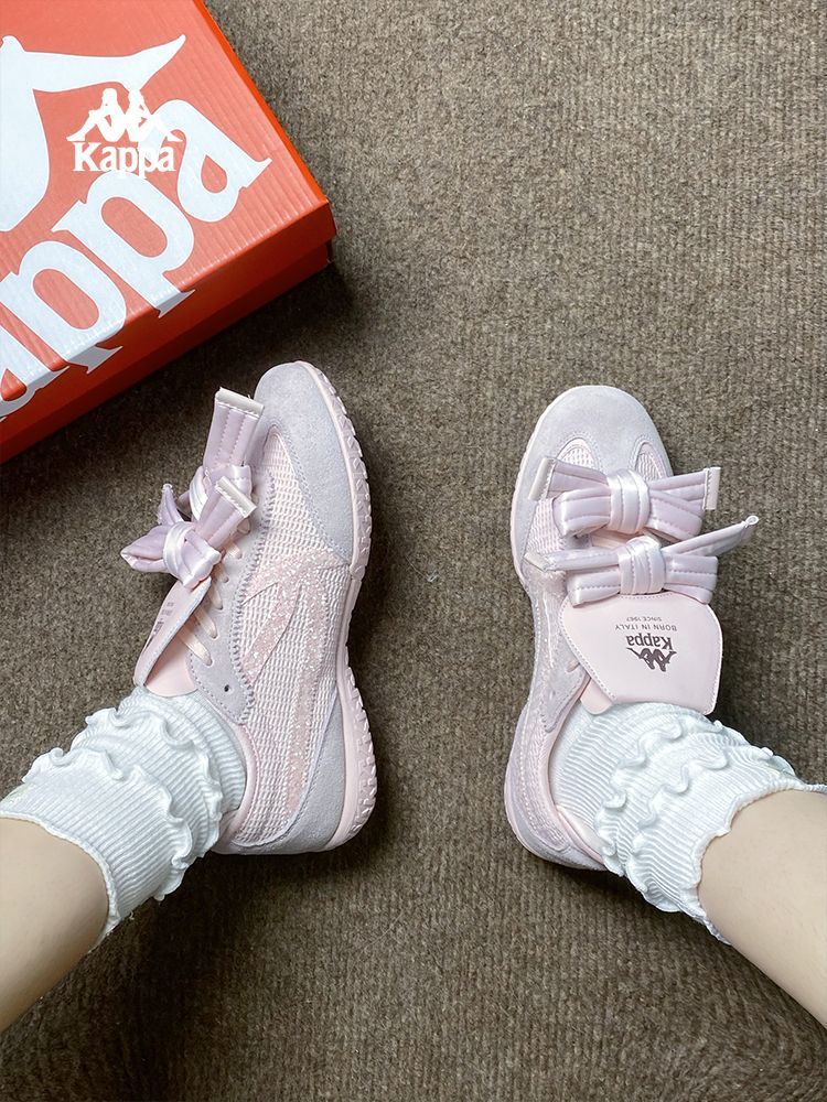 Kappa Bow Soft-Sole Lightweight Ballet Flats Sneakers Shoes Casual