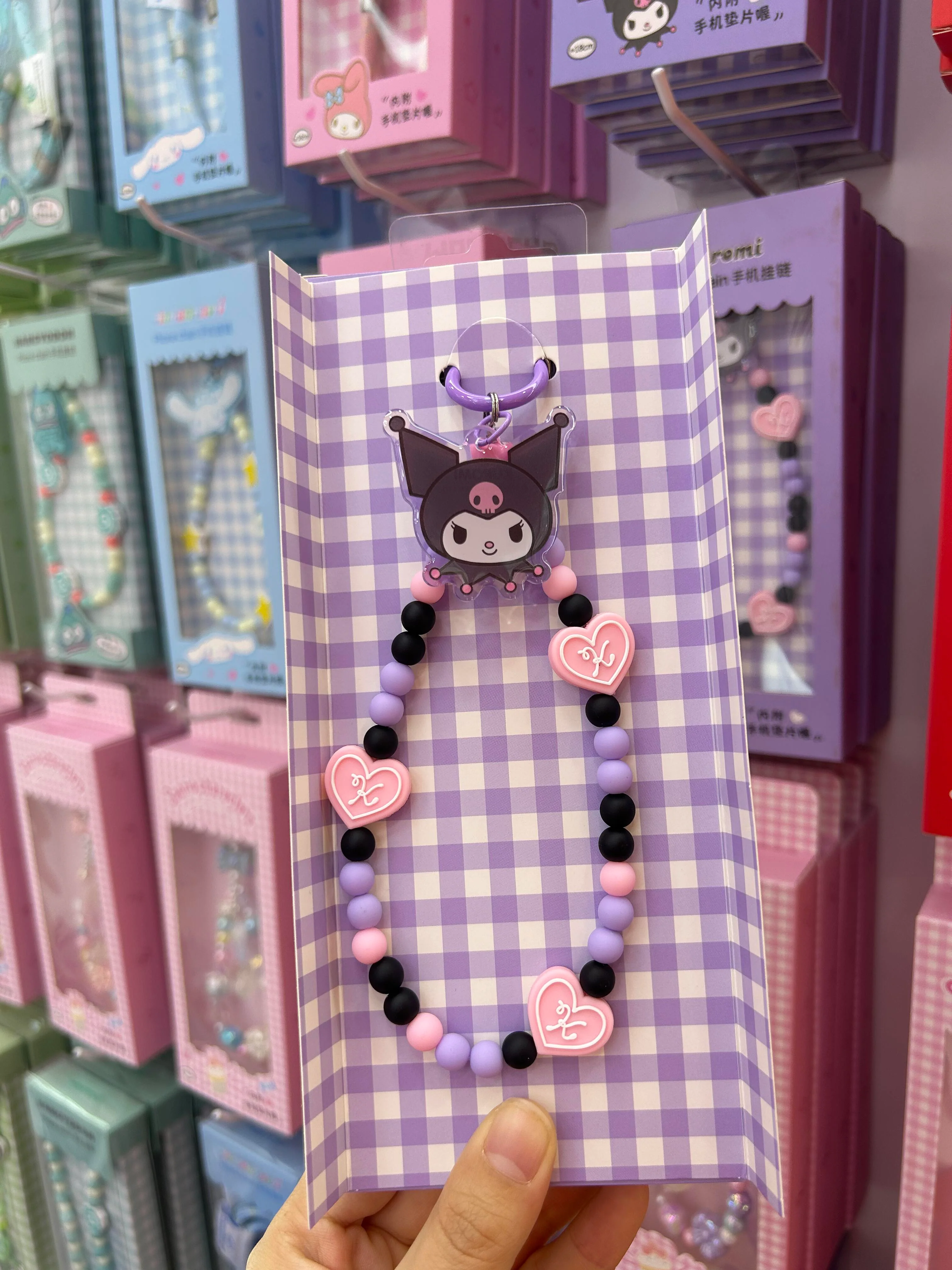 Sanrio Phone Charm Cell Phone Lanyard with Tether Tab Phone Chain Strap Hands-Free Wrist Strap