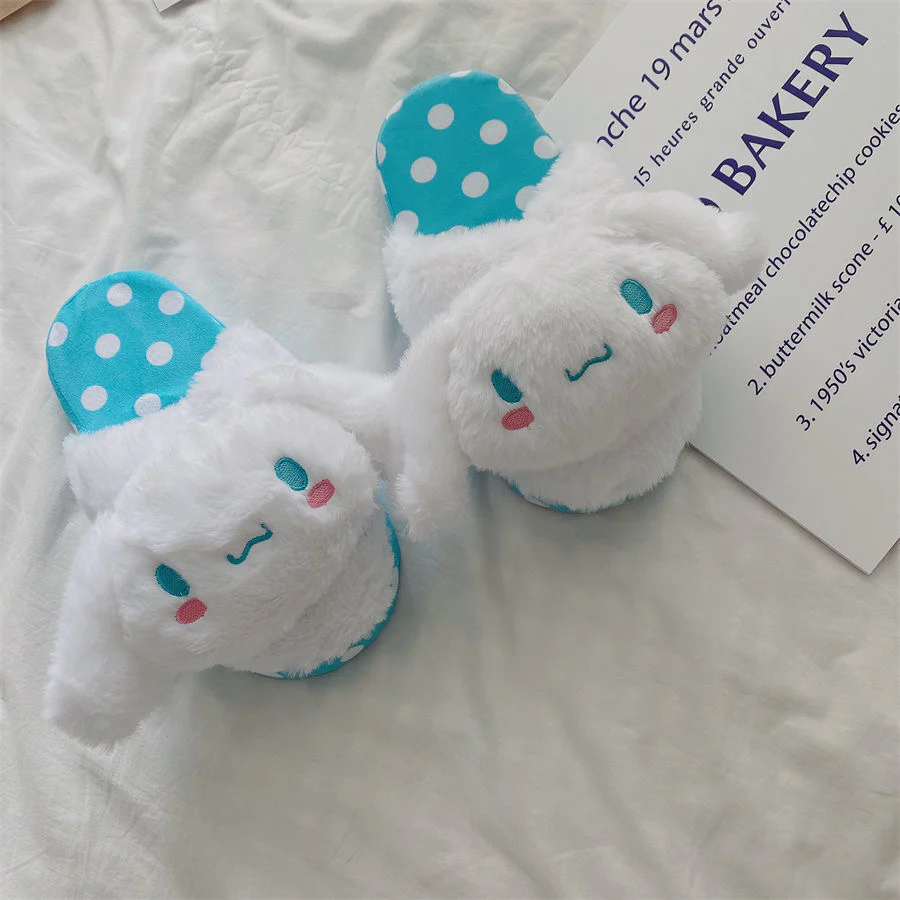 Sanrio Fluffy Slippers Women Kawaii Slippers for Women Fluffy Kawaii House Slippers Cute Slippers for Women