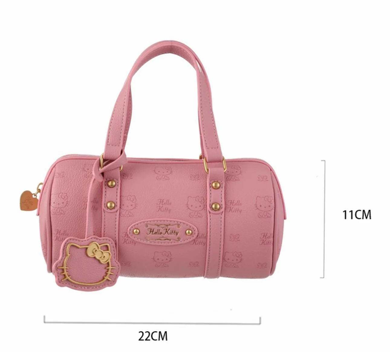 Hellokitty Embroidered Plaid Tote Bag Handbag