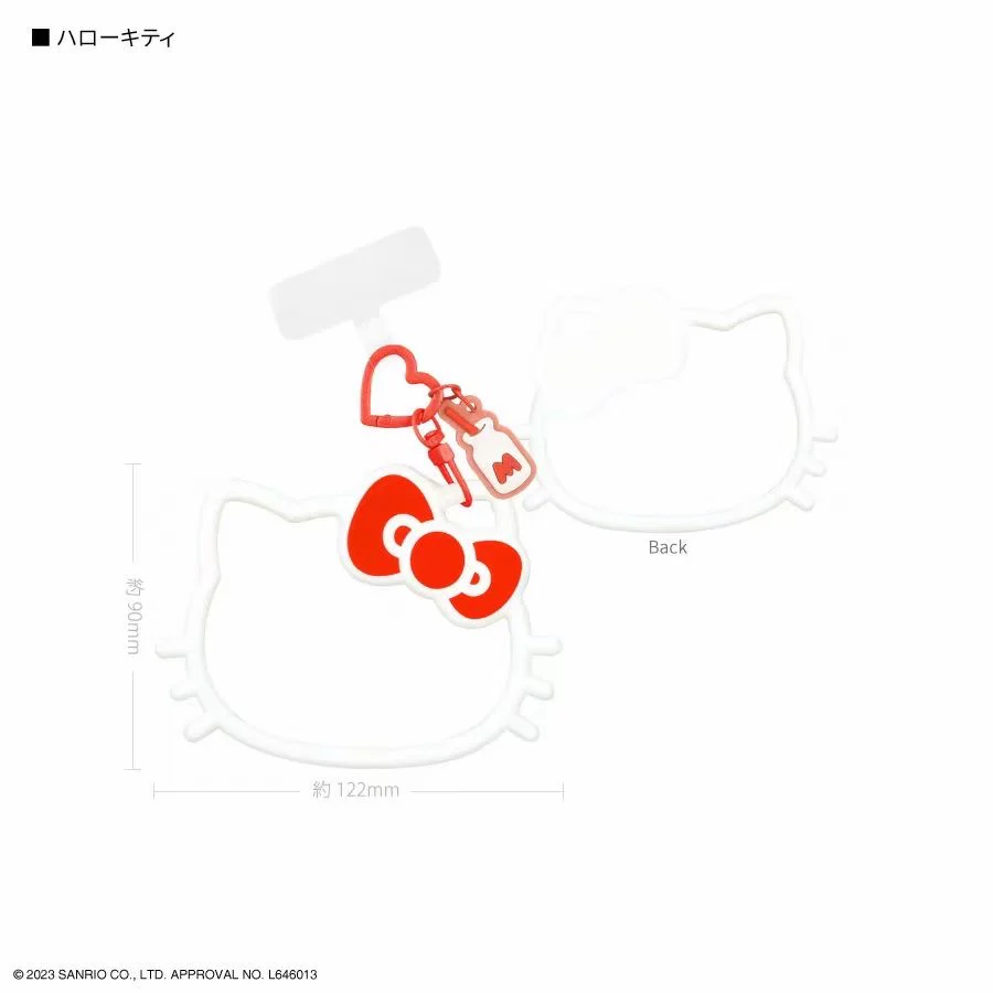 Sanrio Multi-ring Slicone Bracelet Phone Charm Phone Lanyard with Tether Tab Phone Chain Strap Hands-Free Wrist Strap