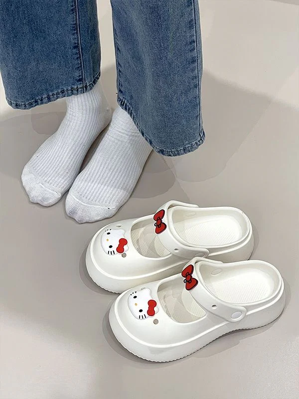 Hello Kitty Clogs Slip on Water Shoes Casual Summer for Girls