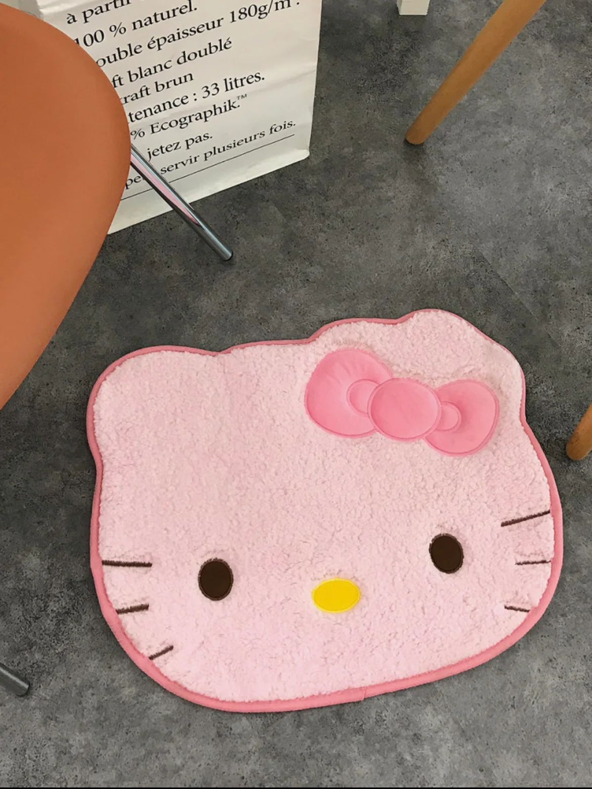 KT Shaped Bathroom Rugs,  Machine Washable Bathroom Mats, Ultra Soft & Absorbent Bath Rugs, 18.9x22.8 Inch Shower Bathtub Bedroom Living Room Gift