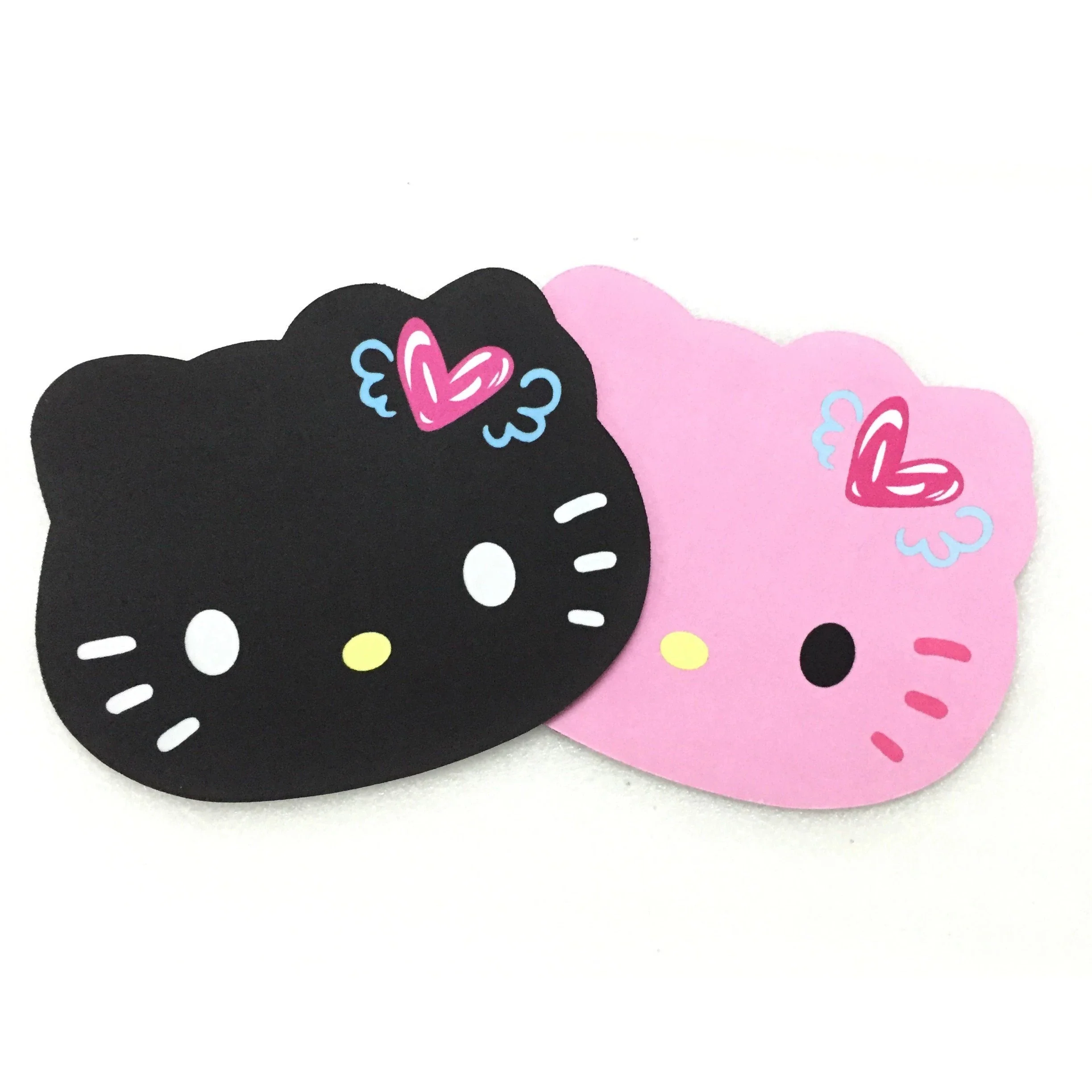 KT Mouse Pad Cute 2 Pack, Small Waterproof PVC Mousepad, Non-Slip Rubber Base Personalized Computer Mouse Mat for Office Home