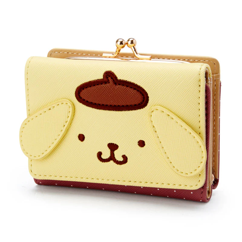 Sanrio Cute Character Small Wallet Short Ladies Wallet Leather Tri-fold Wallet Money Bag