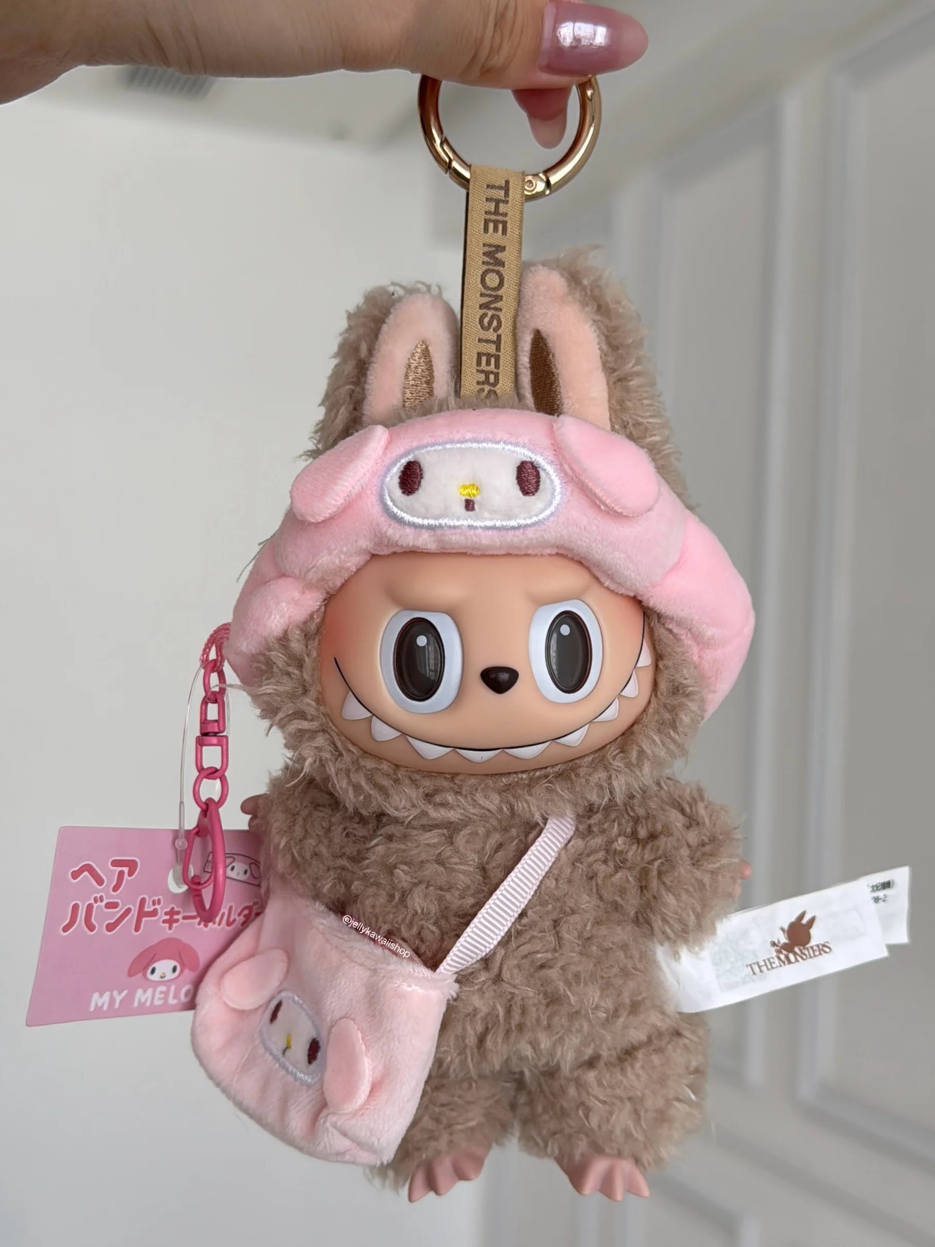 Sanrio Plush Hair Band /Bag 17cm Doll Clothes Suitable for 17cm Labubu Plushies Keychain Accessories