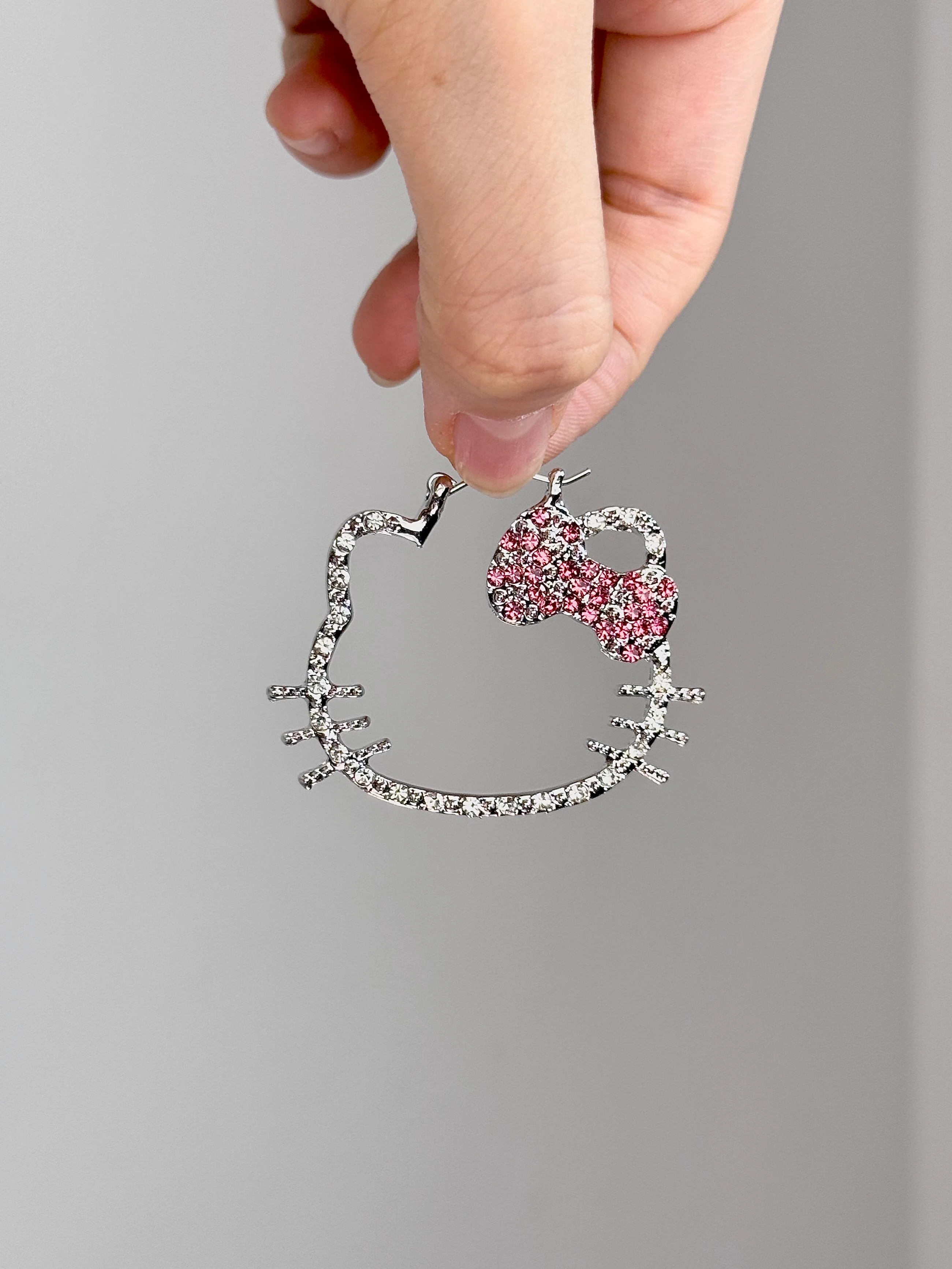 HelloKitty Sparkle Skeleton Earrings 2PCS