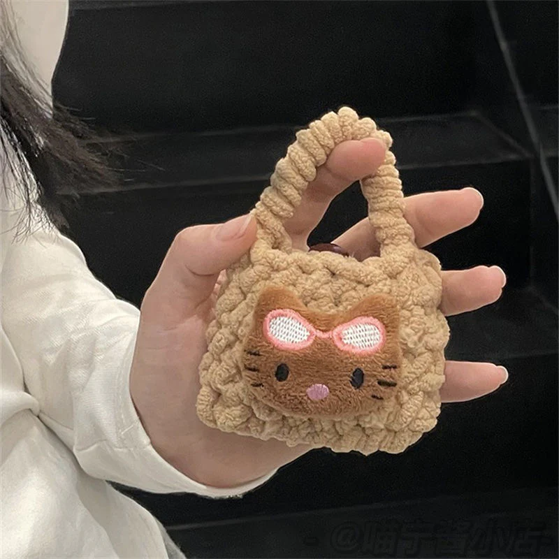 KT airpods headphones knitting bag