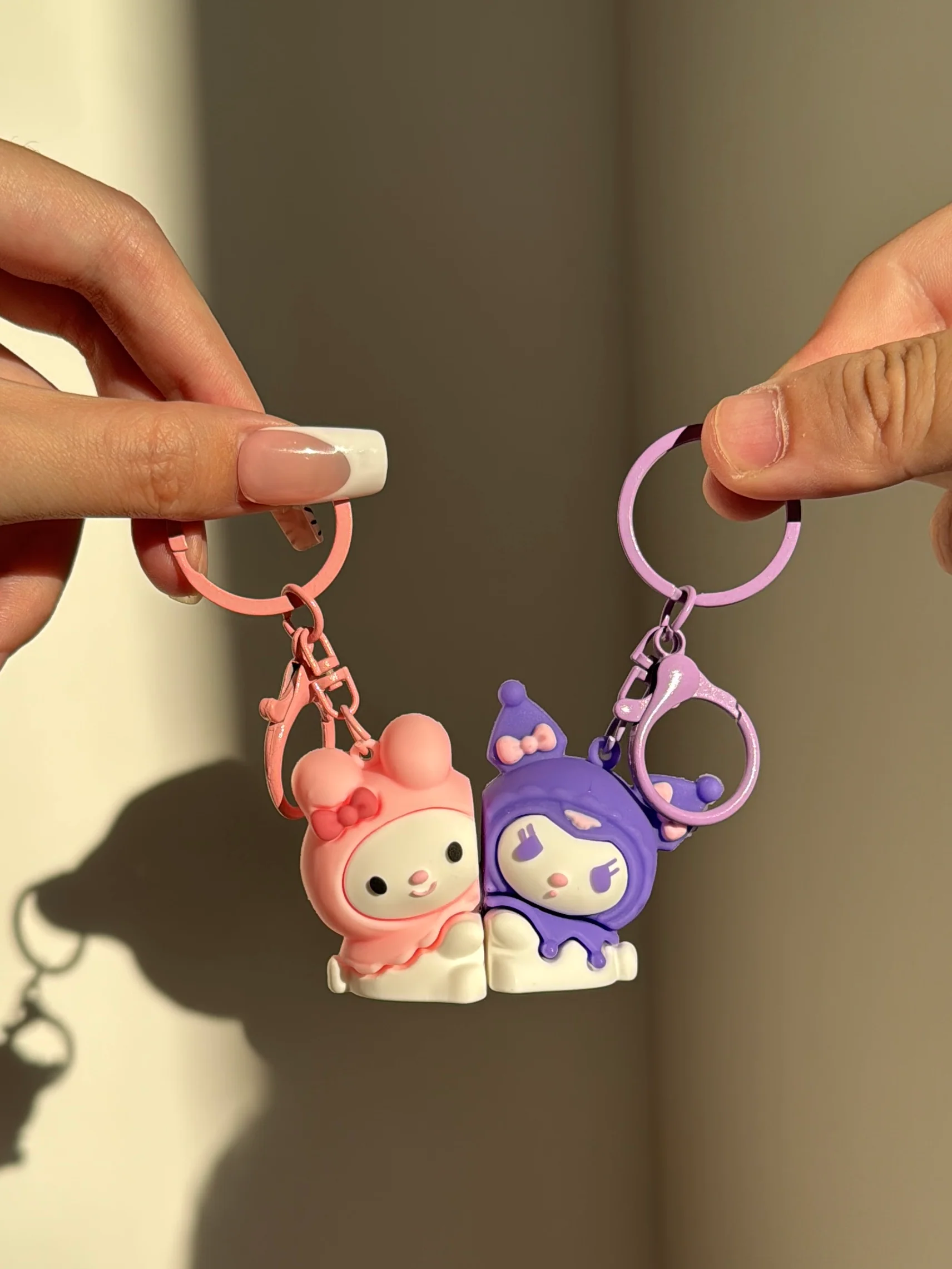 Sanrio Keychain for Couple Creative Matching Keyring Relationship Jewellery