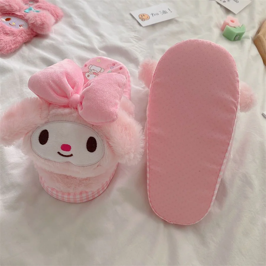 Sanrio Fluffy Slippers Women Kawaii Slippers for Women Fluffy Kawaii House Slippers Cute Slippers for Women