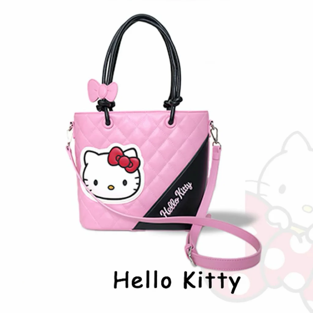 Hellokitty Top-Handle Handbags PU Leather Satchel Purses Tote Purse Handbag