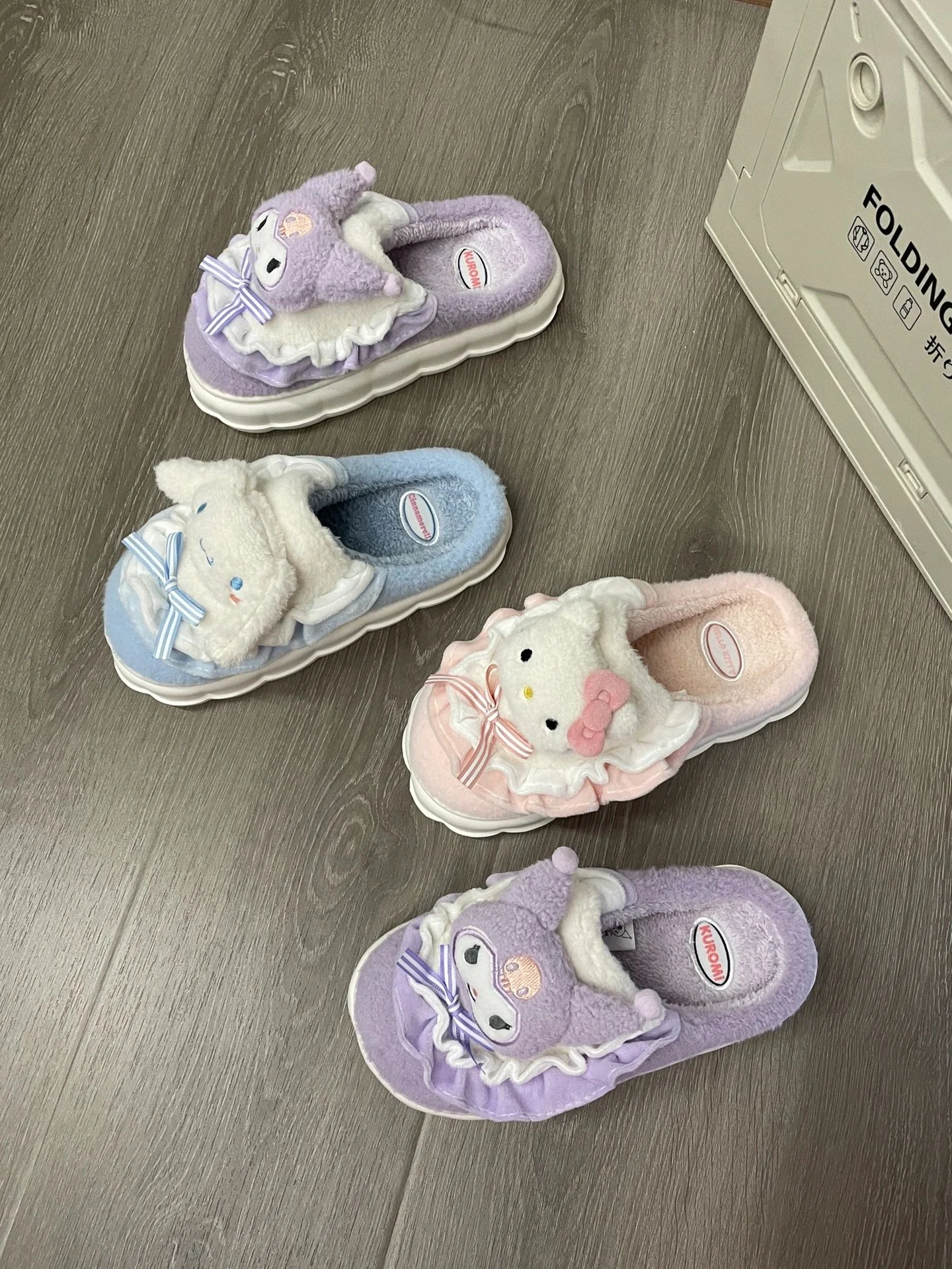 KT Fuzzy Fluffy Slippers Women Kawaii Slippers for Women Fluffy Kawaii House Slippers Cute Slippers