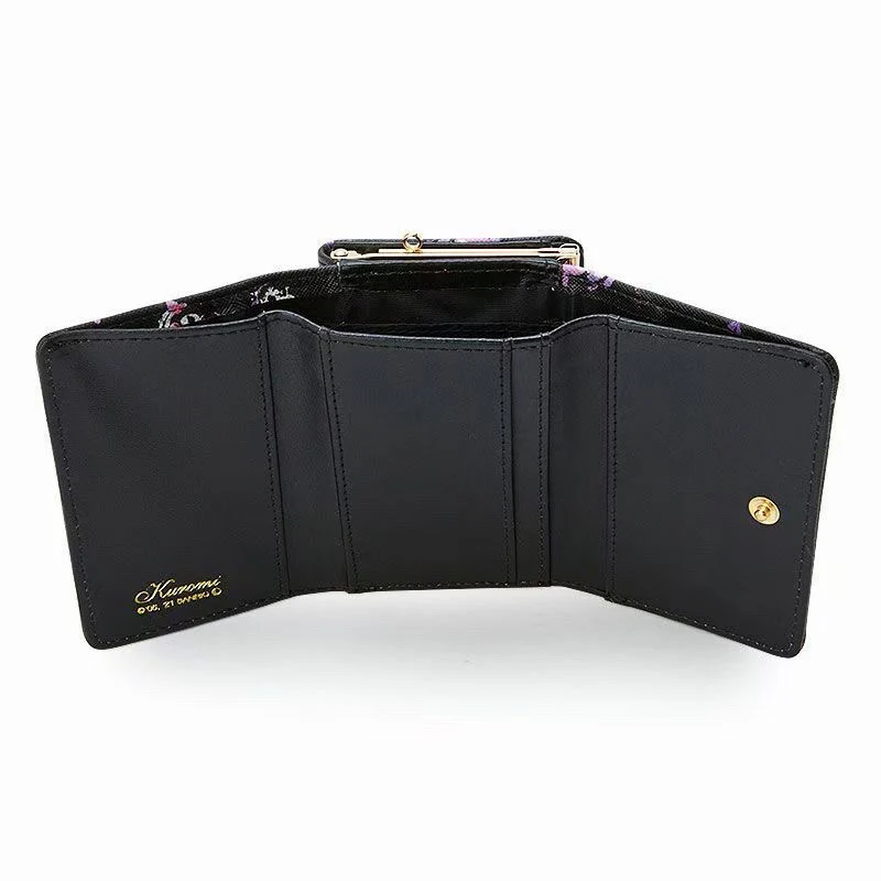 Sanrio Cute Character Small Wallet Short Ladies Wallet Leather Tri-fold Wallet Money Bag