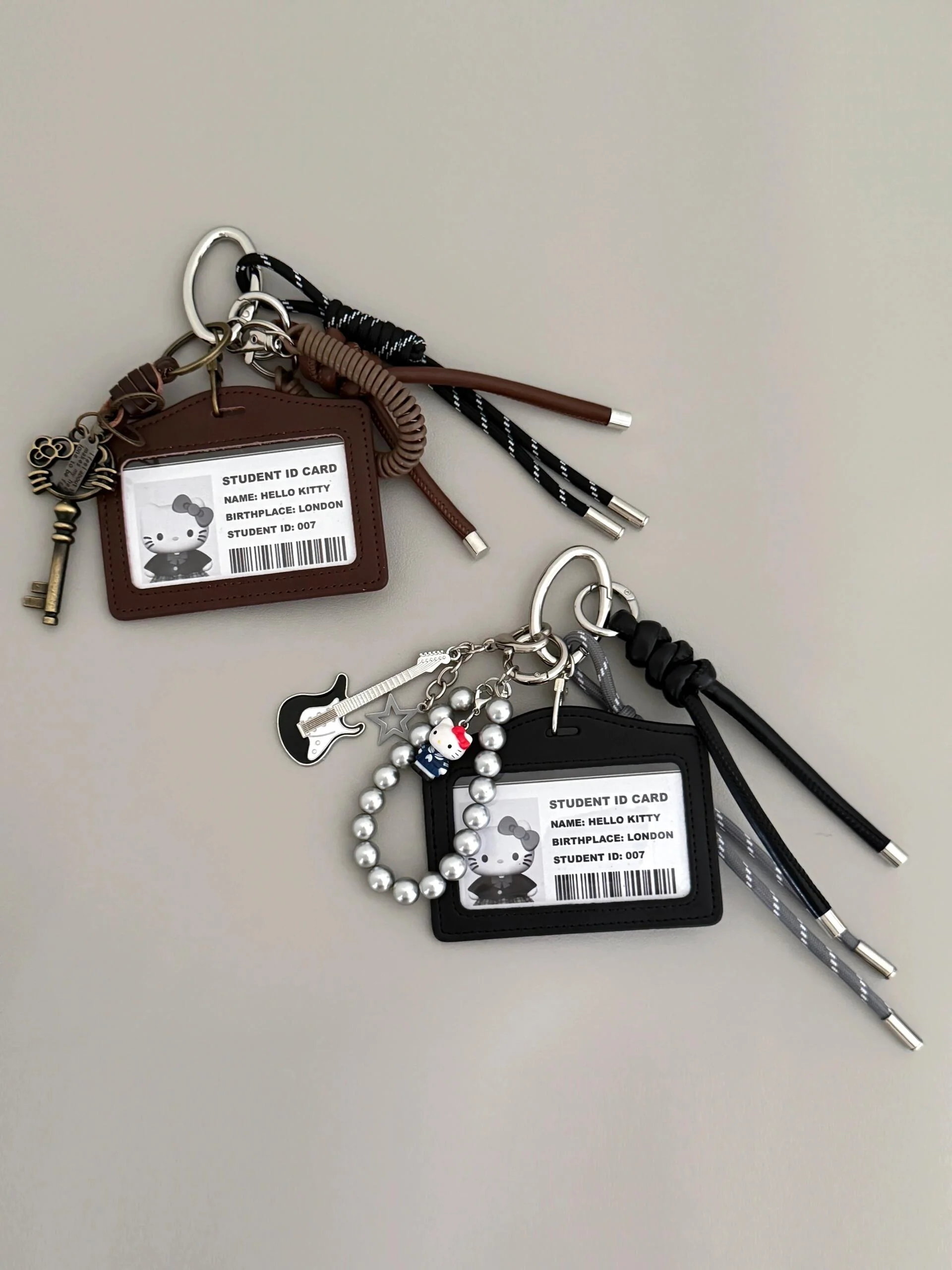 Hellokitty ID Photo Handmade Bag Charm Handbag Chains Decoration for Women Pendant Accessories for Purse Designer Shoulder Bag