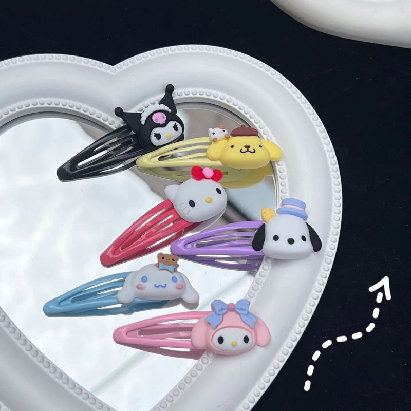 Sanrio hair clips | 6 Count (Pack of 1)