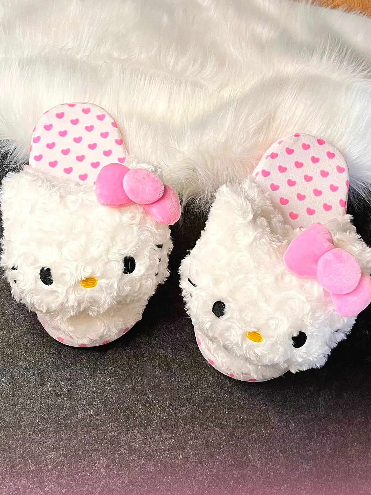 Sanrio Fluffy Slippers Women Kawaii Slippers for Women Fluffy Kawaii House Slippers Cute Slippers for Women