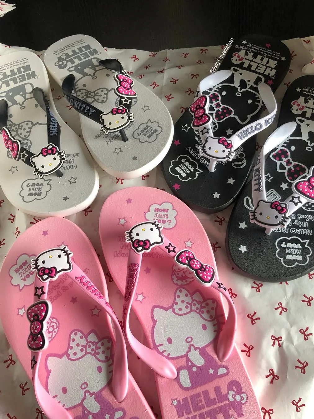 Hellokitty Women Beach Summer Casual Flip Flop Sandals