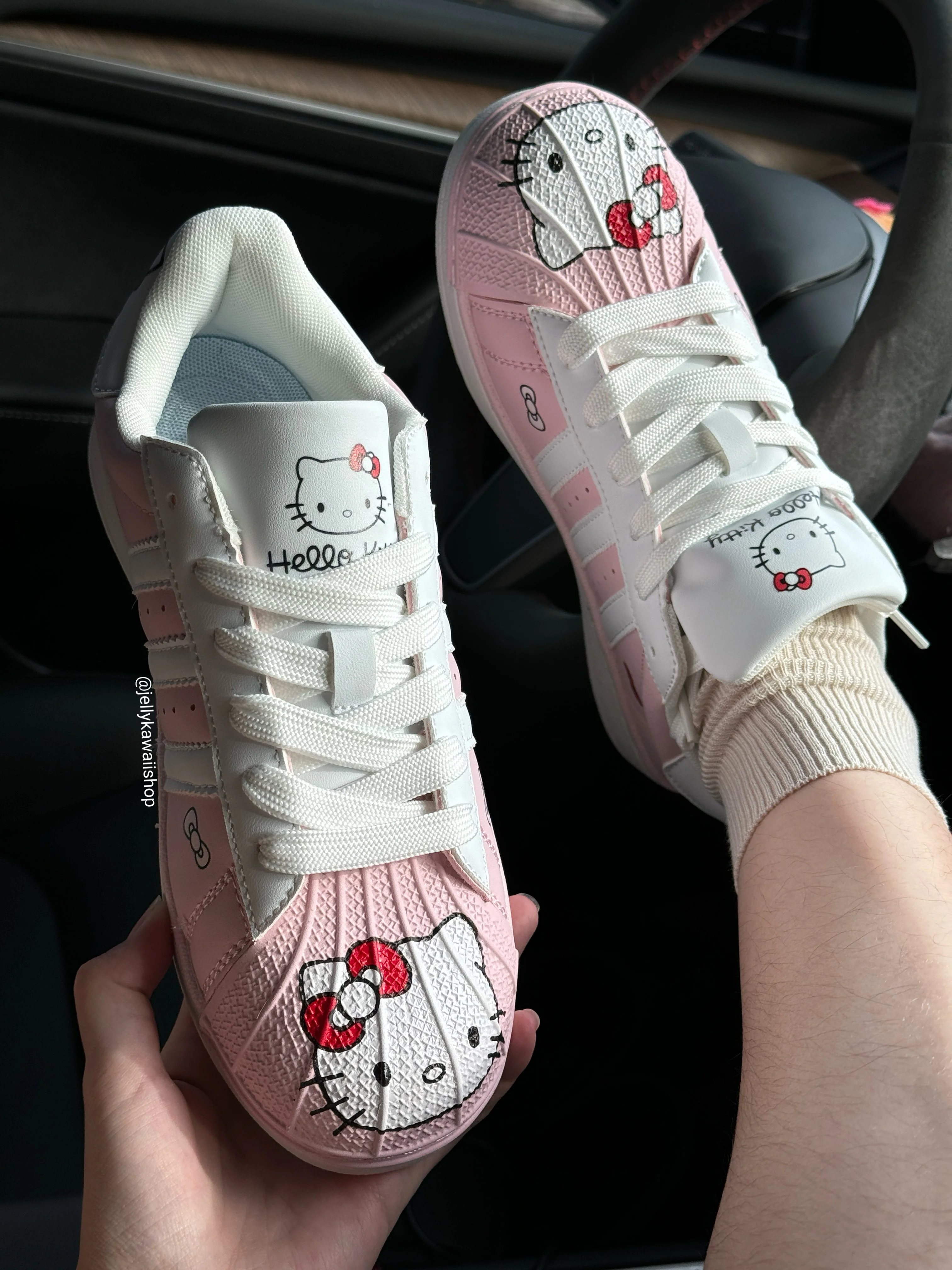 Hellokitty Pink Cute Sneakers Casual Fashion Comfortable Classic Shoes
