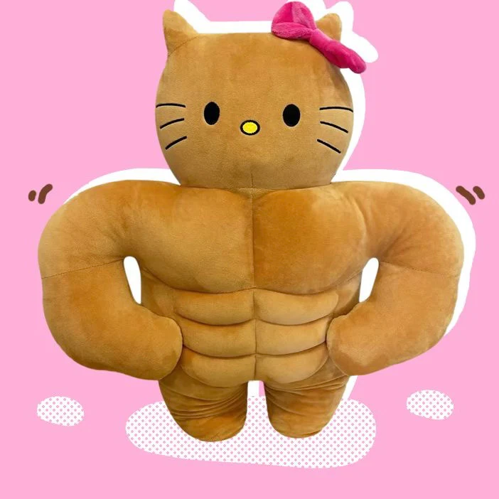 KT Tan Funny Plush Toys, Cute Cartoon Pillow, Creative Gift