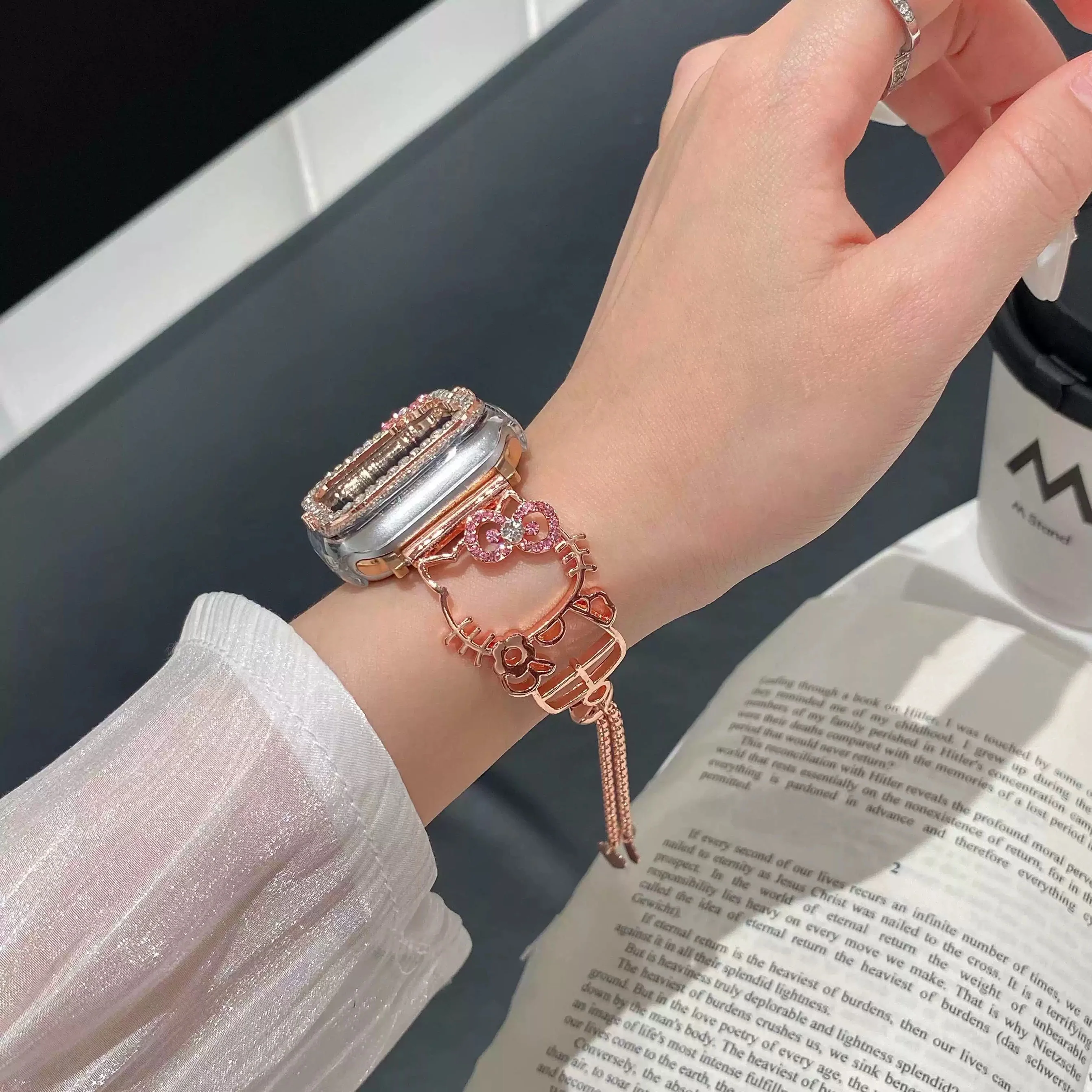 Hellokitty Shape Apple Watch Band Strap Bands Bracelet Wristband for iWatch Series