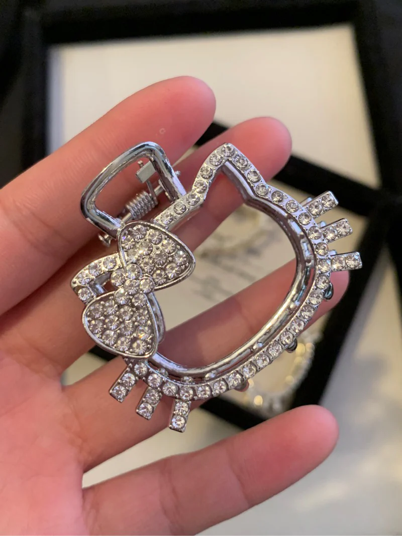 Hellokitty Hair Claw Clips for Women, 3Pcs Rhinestone Hair Clip Styling Hair Fashion Hair Accessories
