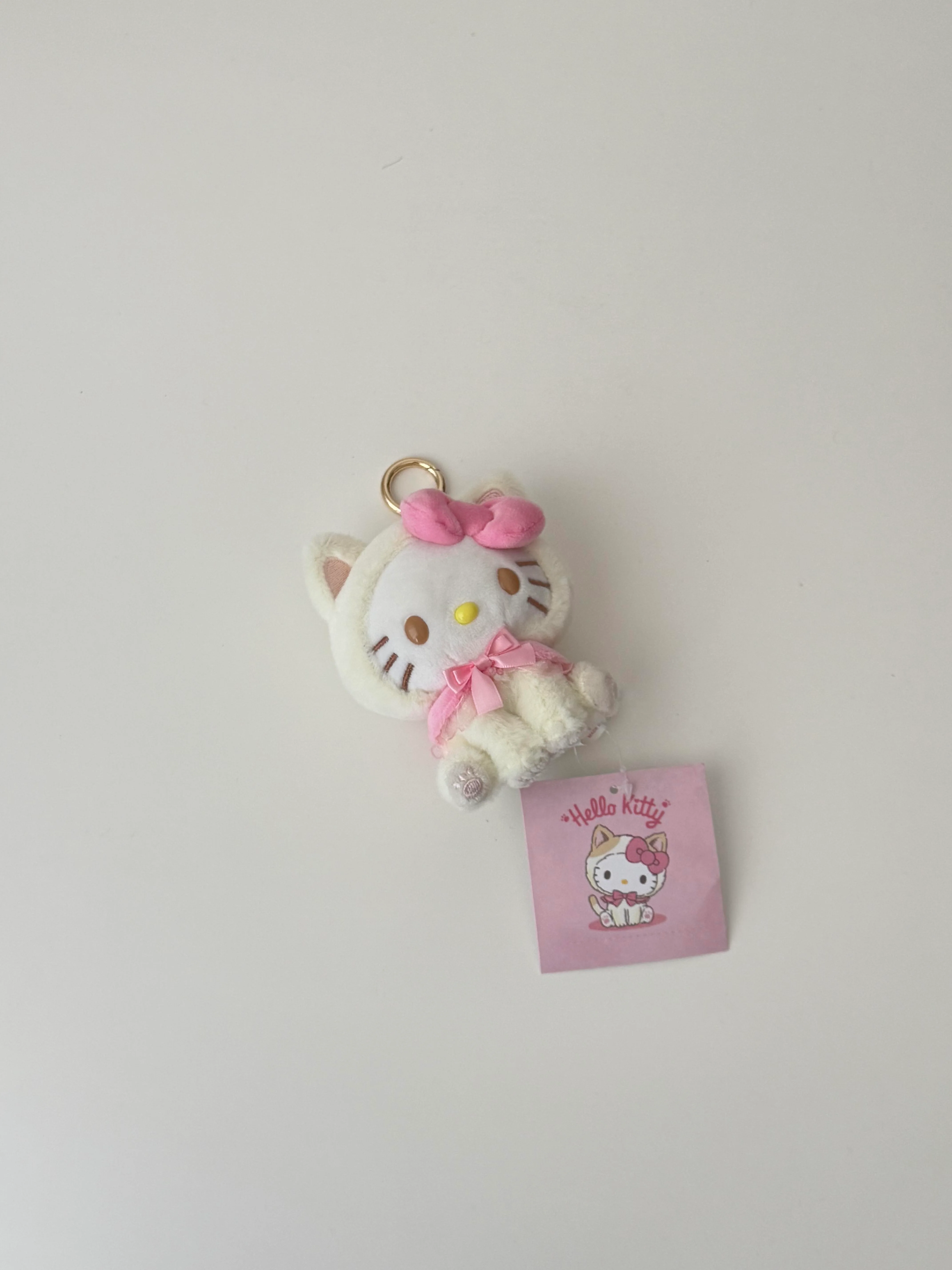 Hellokitty Cat Plush Keychain Cute Pendant Doll Keyring Accessories Pendant Toy Girls Gift