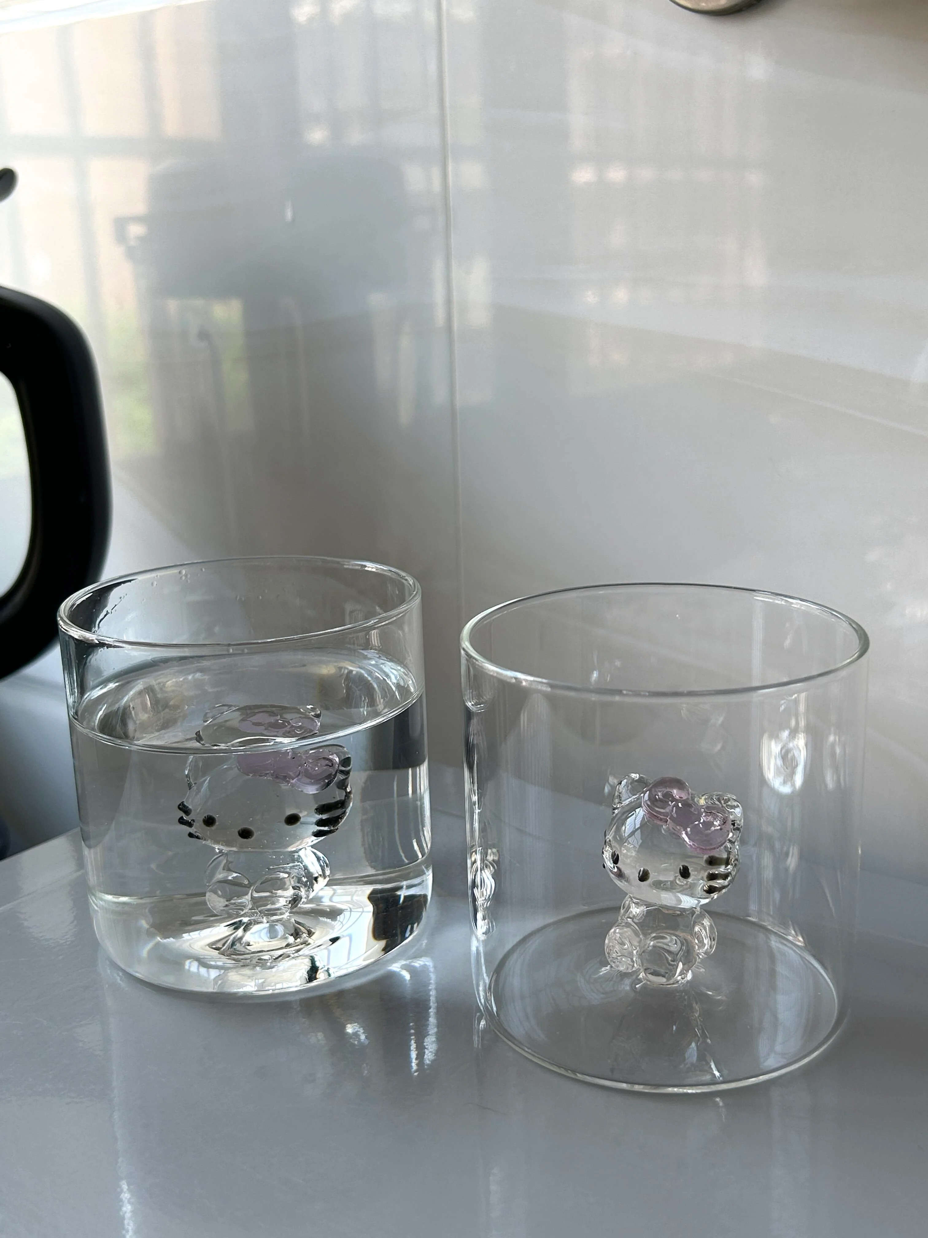 3D Hellokitty Glasses Drinking Glasses Coffee Cup