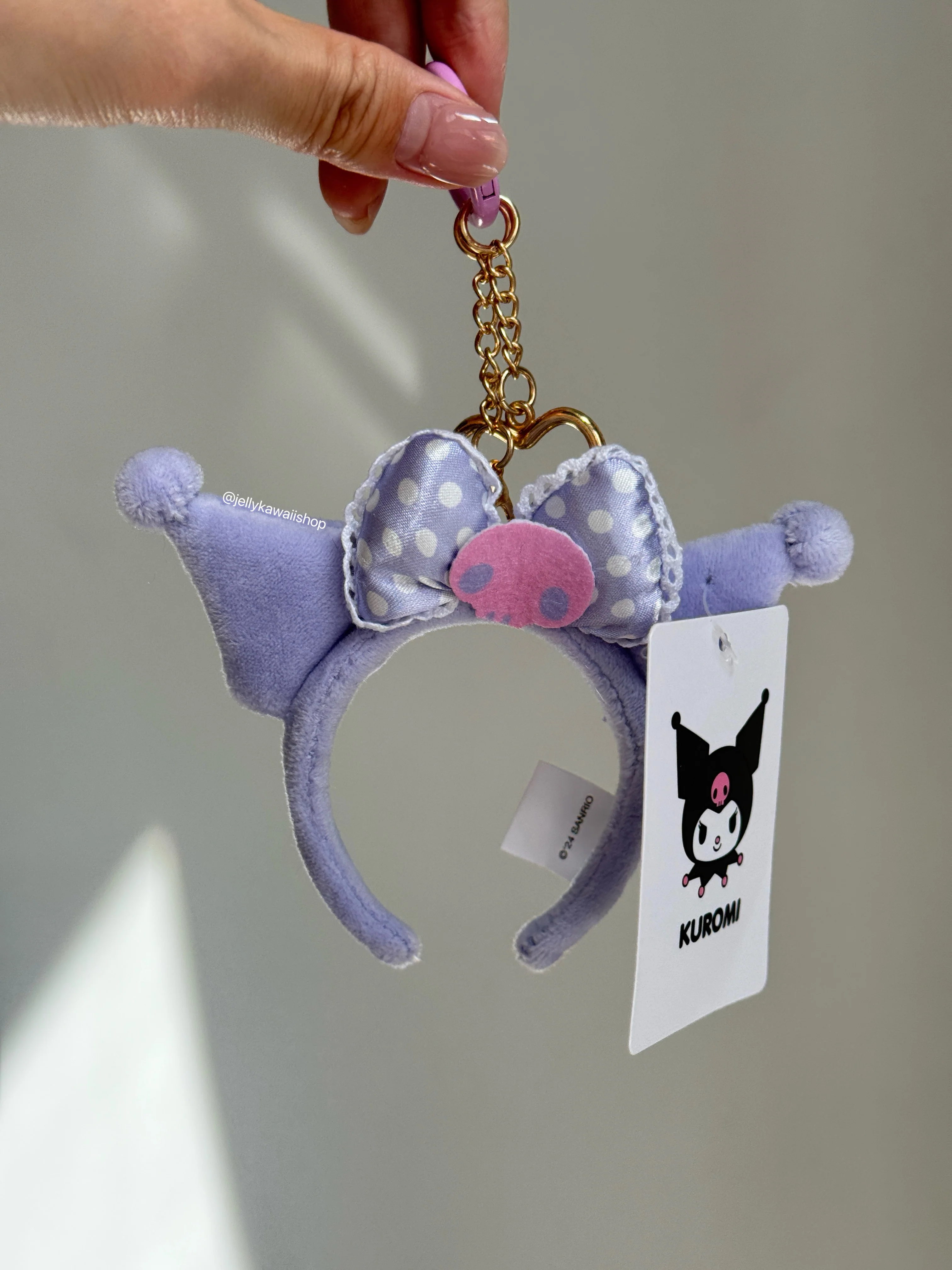 Sanrio Plush hair band 17cm Doll Clothes Suitable for 17cm Labubu Plushies Keychain Accessories