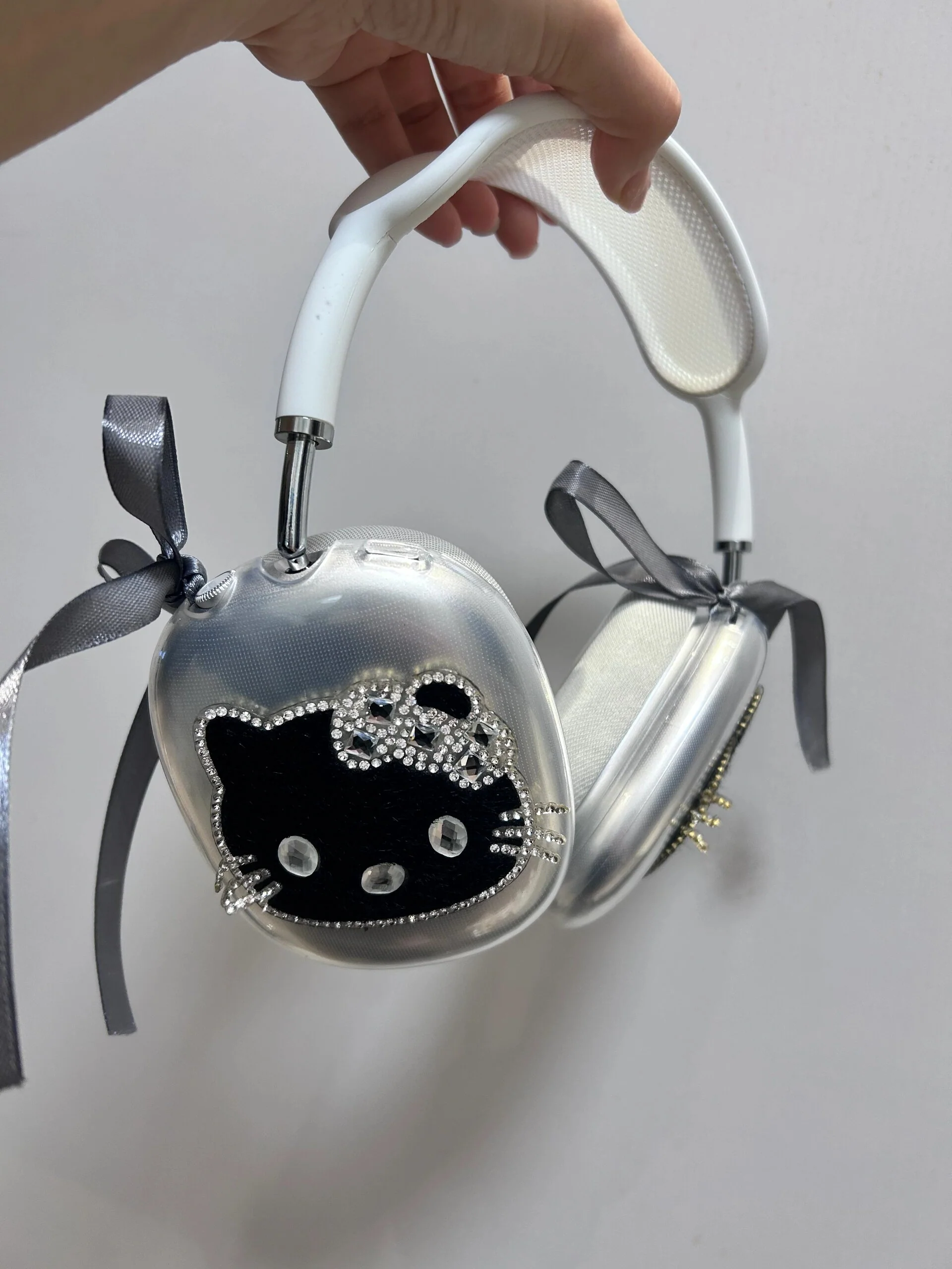 Hellokitty Rhinestone Case Cover for AirPods Max Headphones