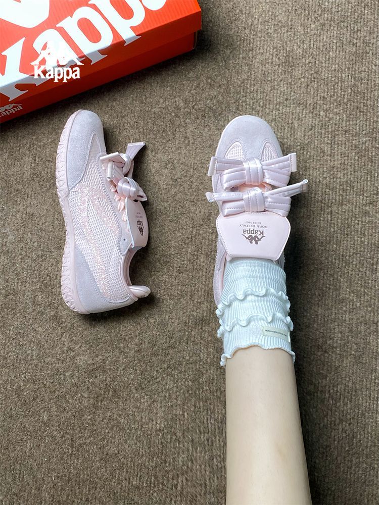 Kappa Bow Soft-Sole Lightweight Ballet Flats Sneakers Shoes Casual