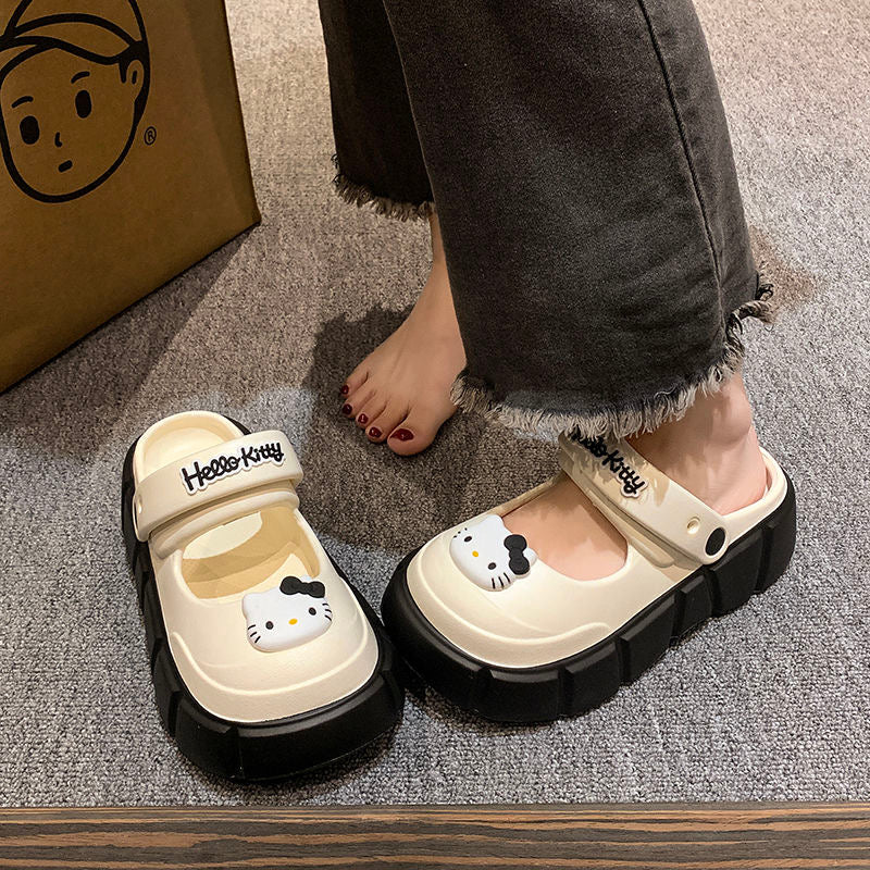 Hello Kitty Clogs Slip on Water Shoes Casual Summer Sandals for Girls
