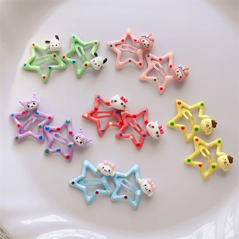 Sanrio Hair clips｜12 Count (Pack of 1)