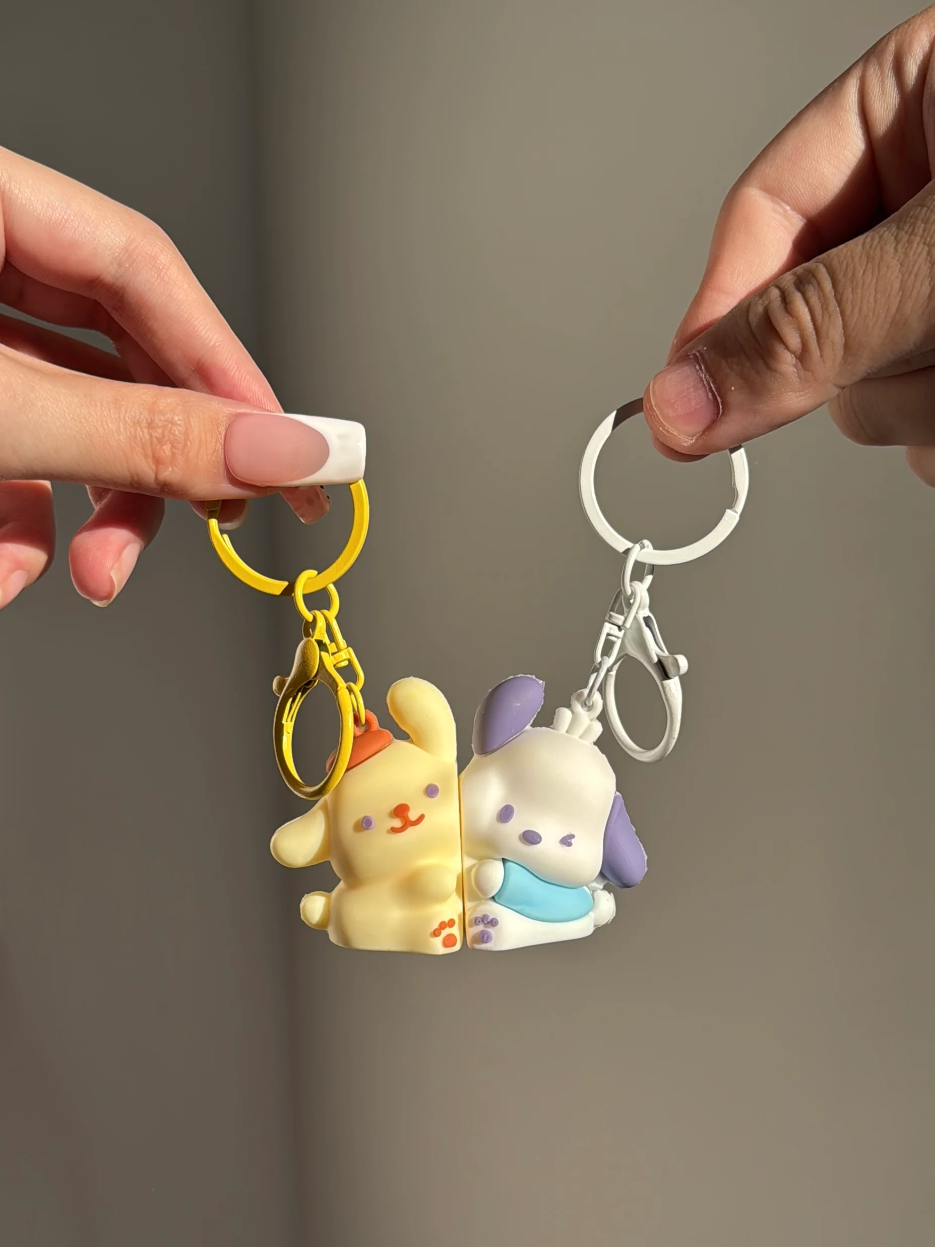 Sanrio Keychain for Couple Creative Matching Keyring Relationship Jewellery