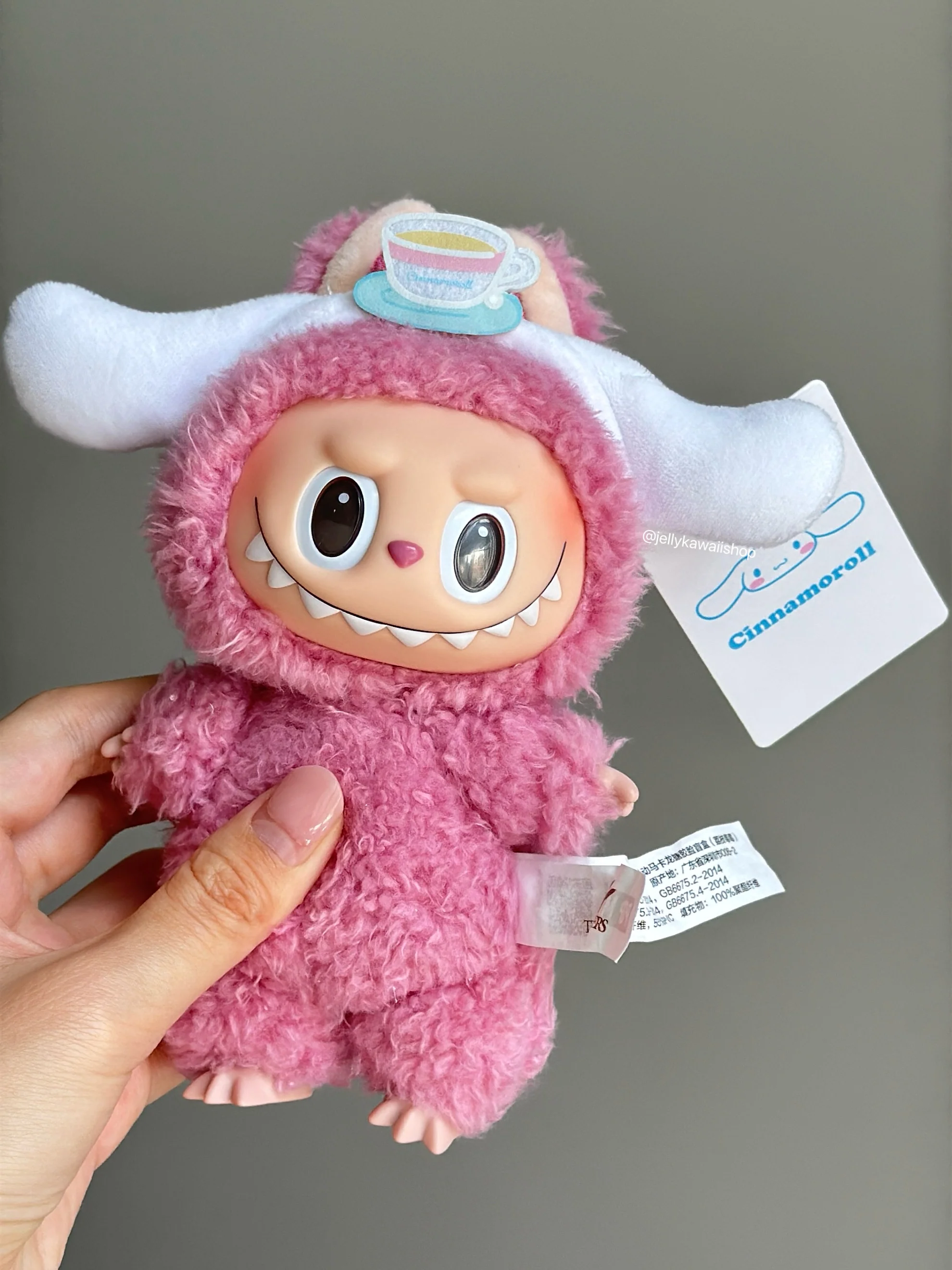 Sanrio Plush hair band 17cm Doll Clothes Suitable for 17cm Labubu Plushies Keychain Accessories