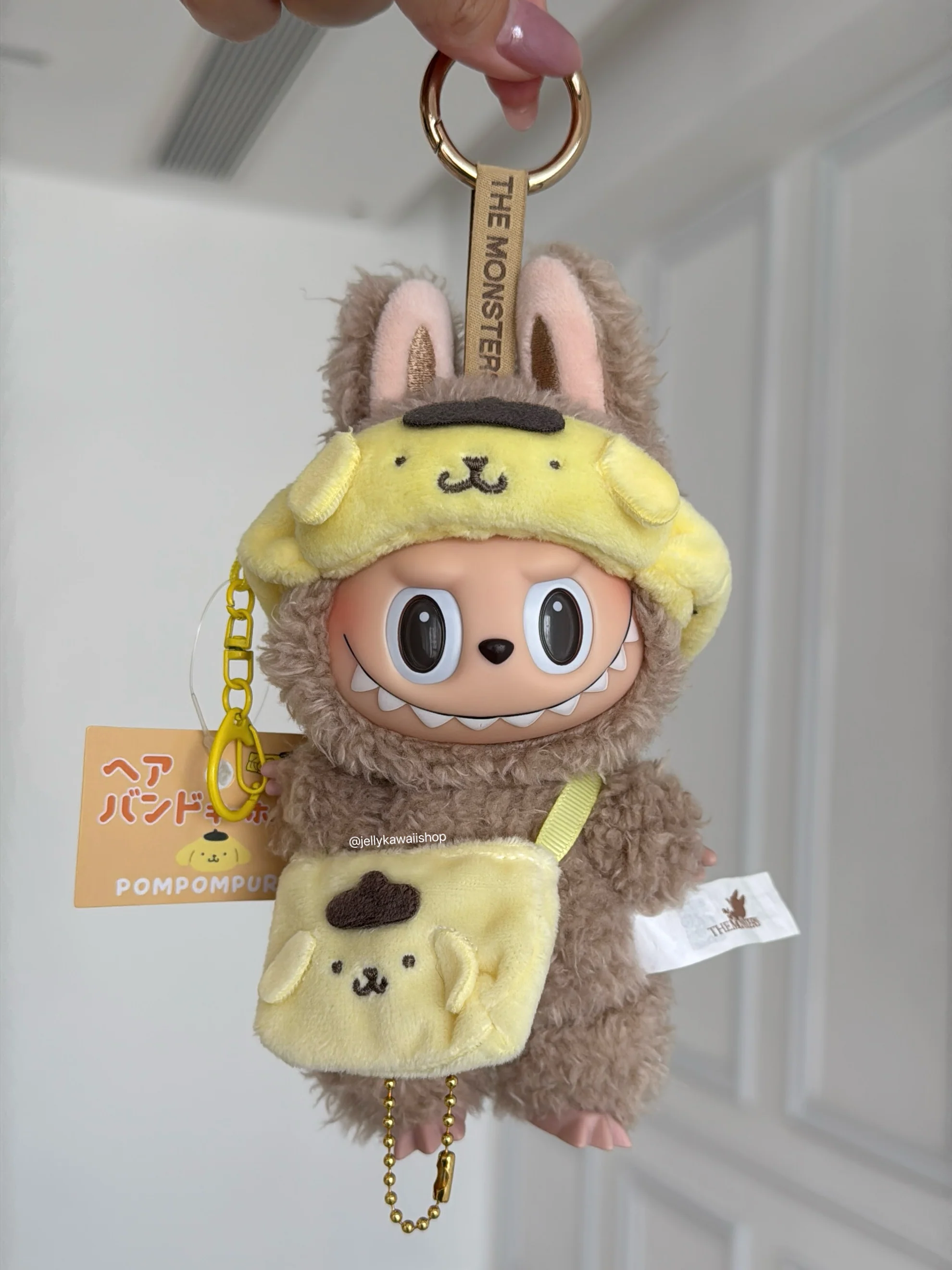 Sanrio Plush Hair Band /Bag 17cm Doll Clothes Suitable for 17cm Labubu Plushies Keychain Accessories