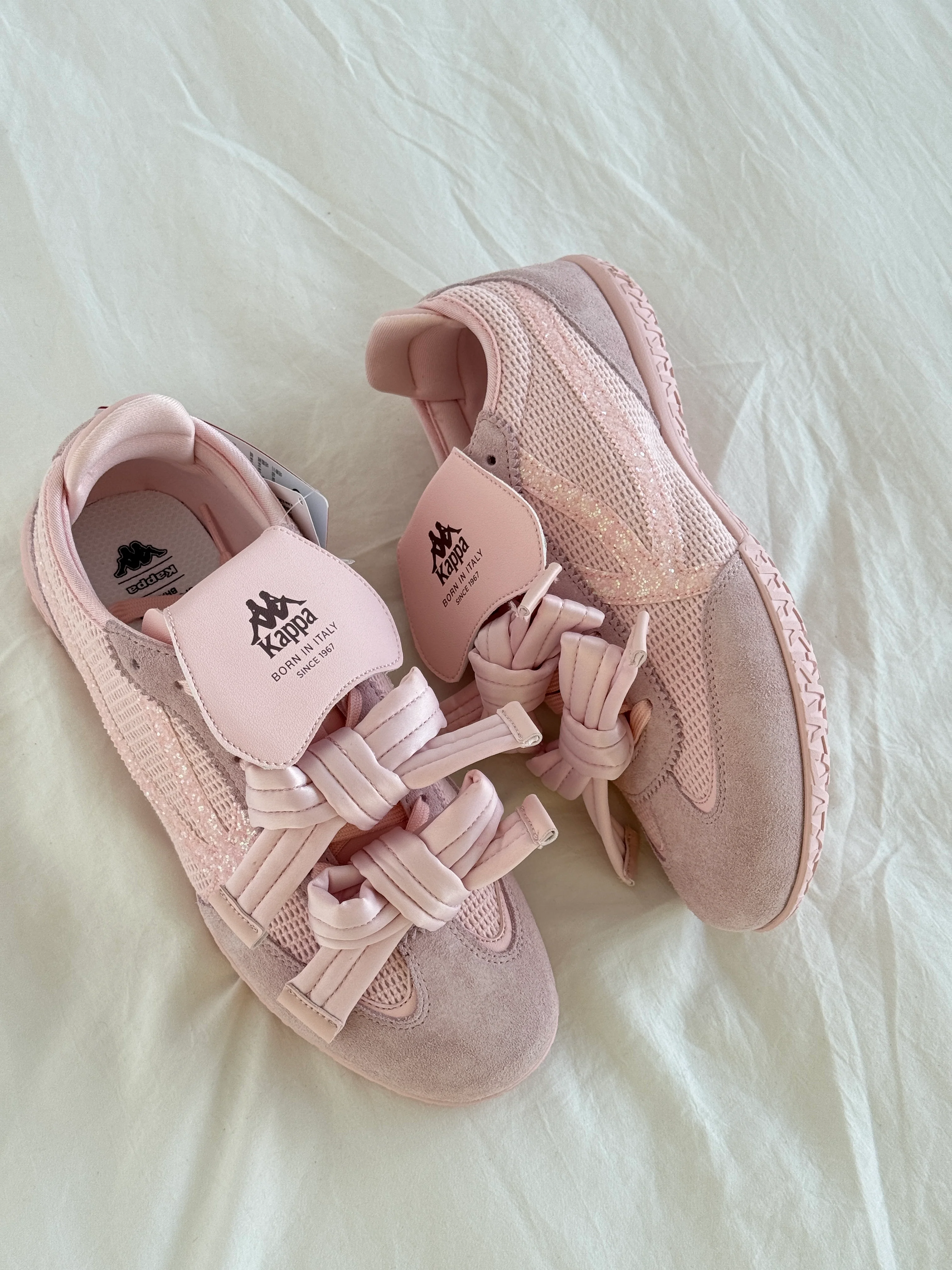 Kappa Bow Soft-Sole Lightweight Ballet Flats Sneakers Shoes Casual