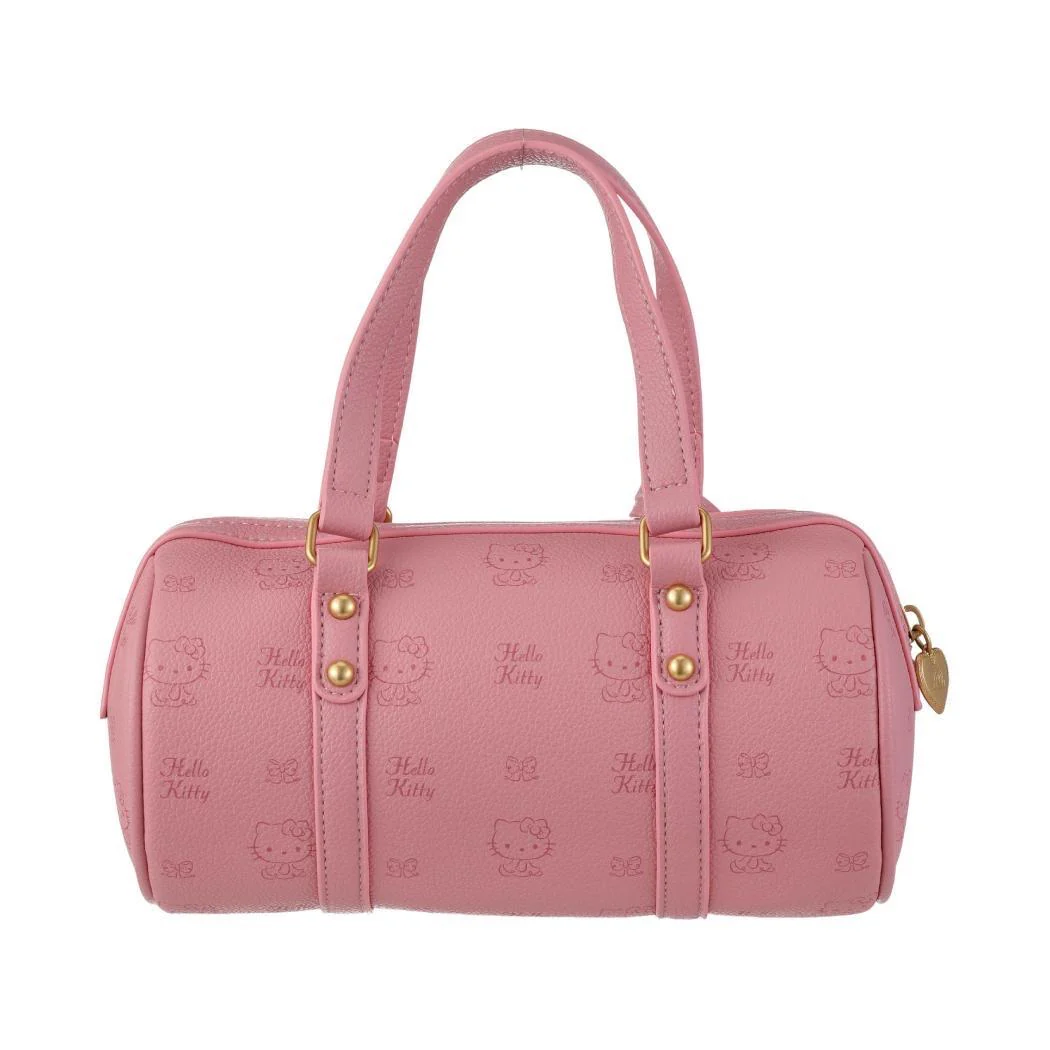 Hellokitty Embroidered Plaid Tote Bag Handbag