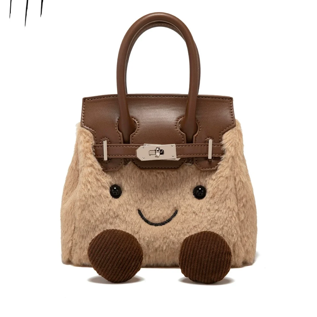 【PRE-BLACK FRIDAY DEALS】Plush Fluffy Bag Handbags Shoulder Bag Top Handle Satchel Tote Work Bag