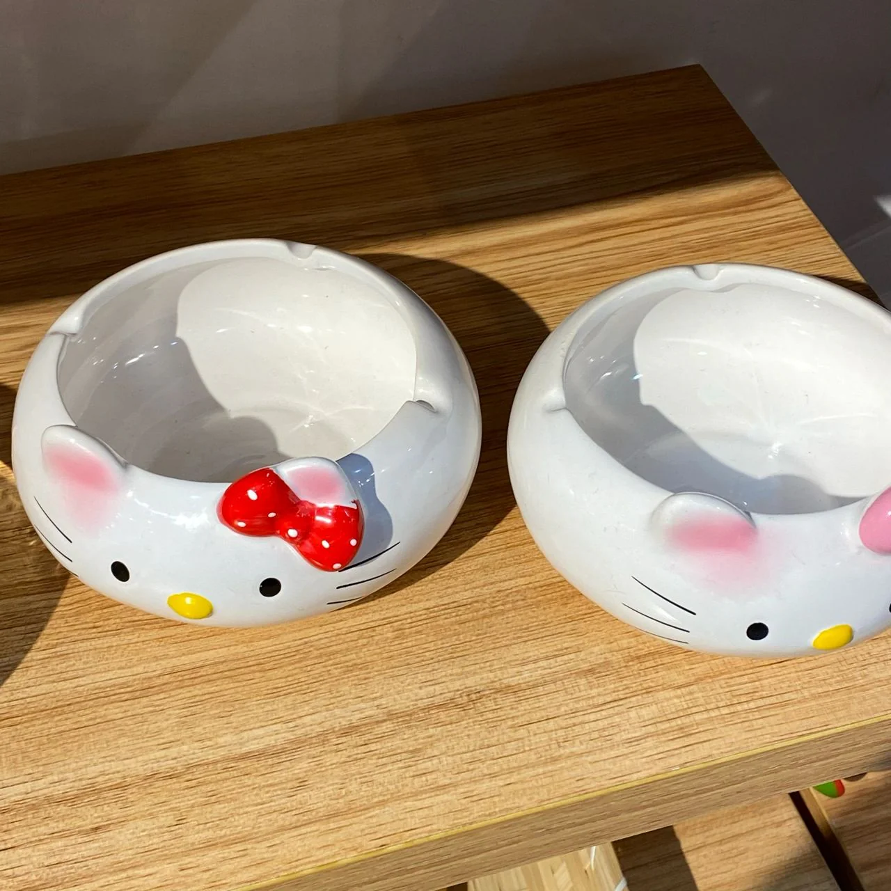 Hellokitty Multi Ceramics Cartoon Ashtray Flowerpot Home Decor