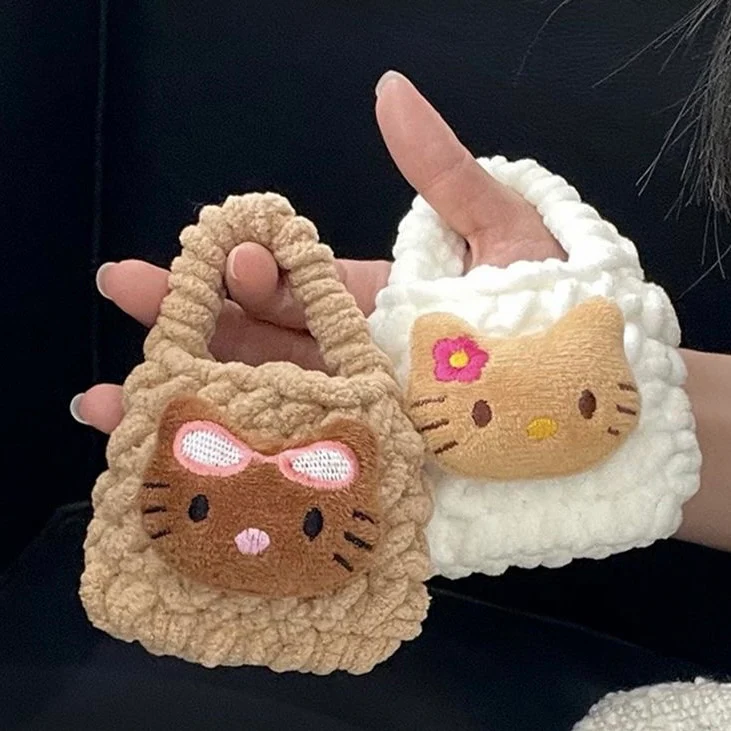 KT airpods headphones knitting bag