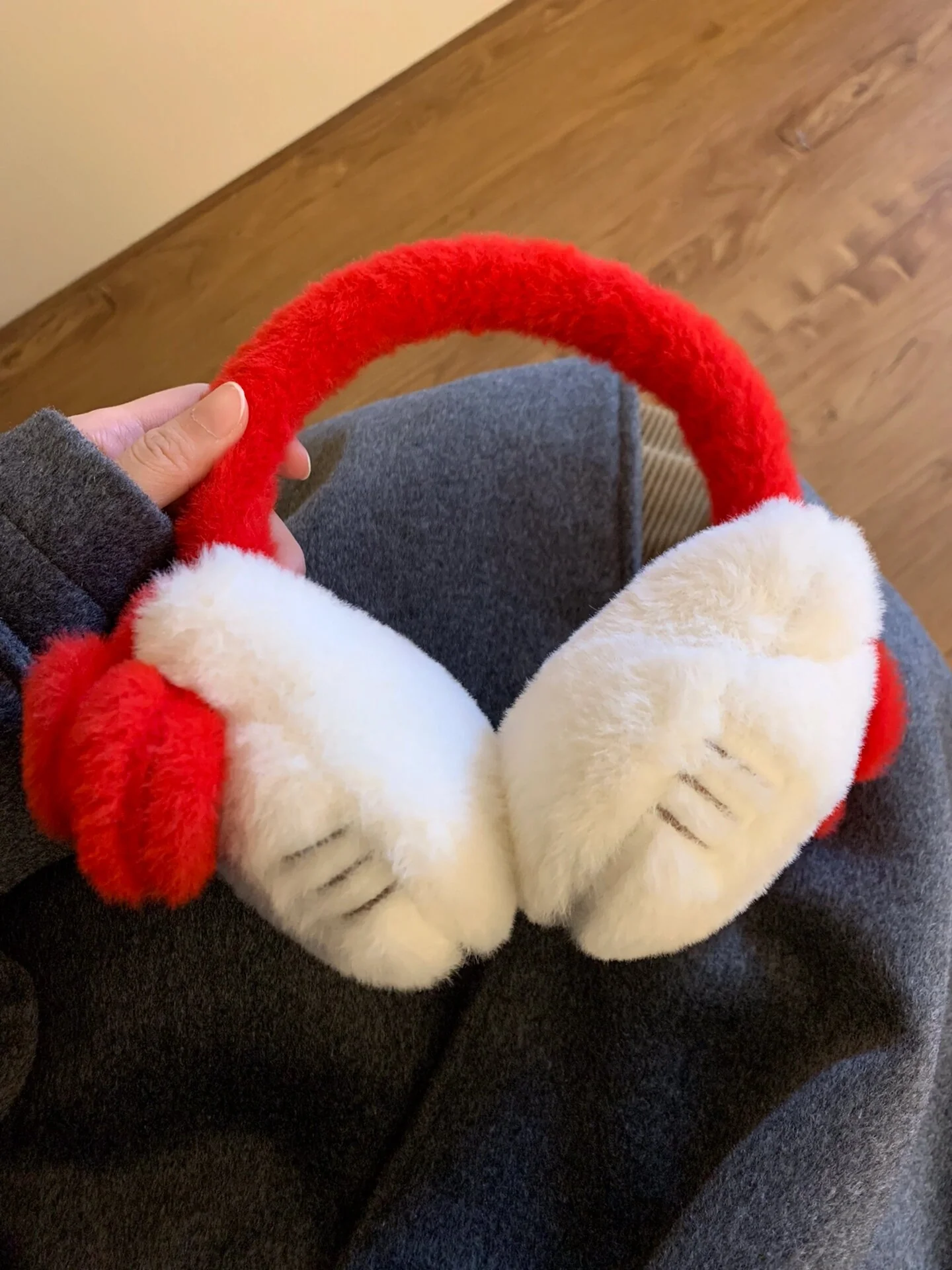 KT Foldable Ear Muffs Cold Weather Fluffy Earmuffs Winter Warm Headband