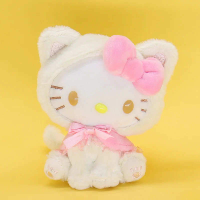 Hellokitty Cat Plush Keychain Cute Pendant Doll Keyring Accessories Pendant Toy Girls Gift
