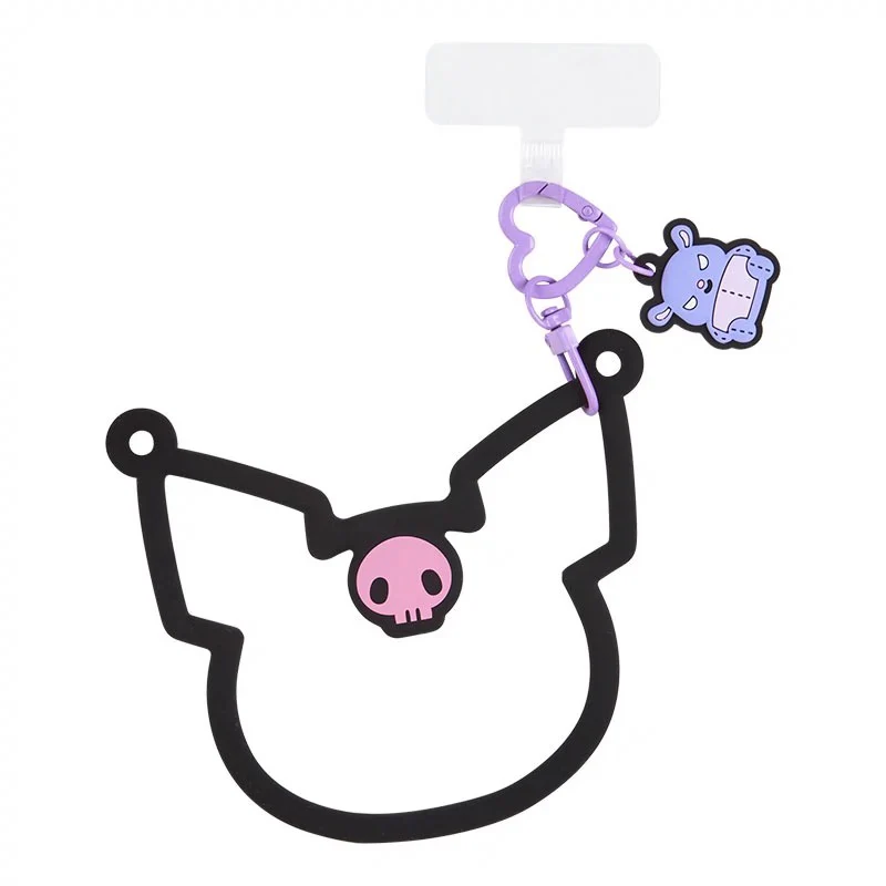 Sanrio Multi-ring Slicone Bracelet Phone Charm Phone Lanyard with Tether Tab Phone Chain Strap Hands-Free Wrist Strap