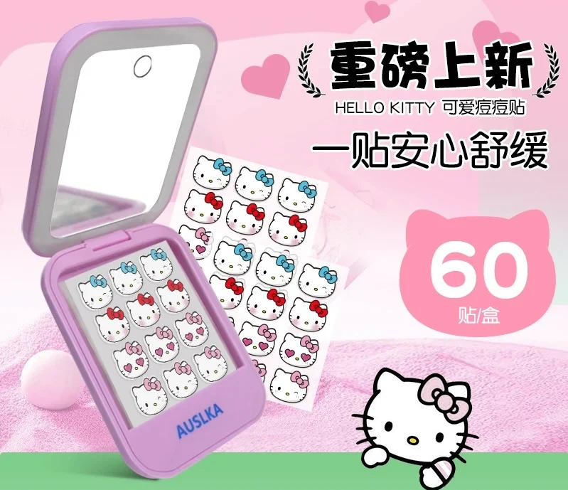 Hellokitty Pimple Patches for Face Hydrocolloid Acne Patches Facial Skin Care Products Containing Salicylic Acid,Tea Tree Oil