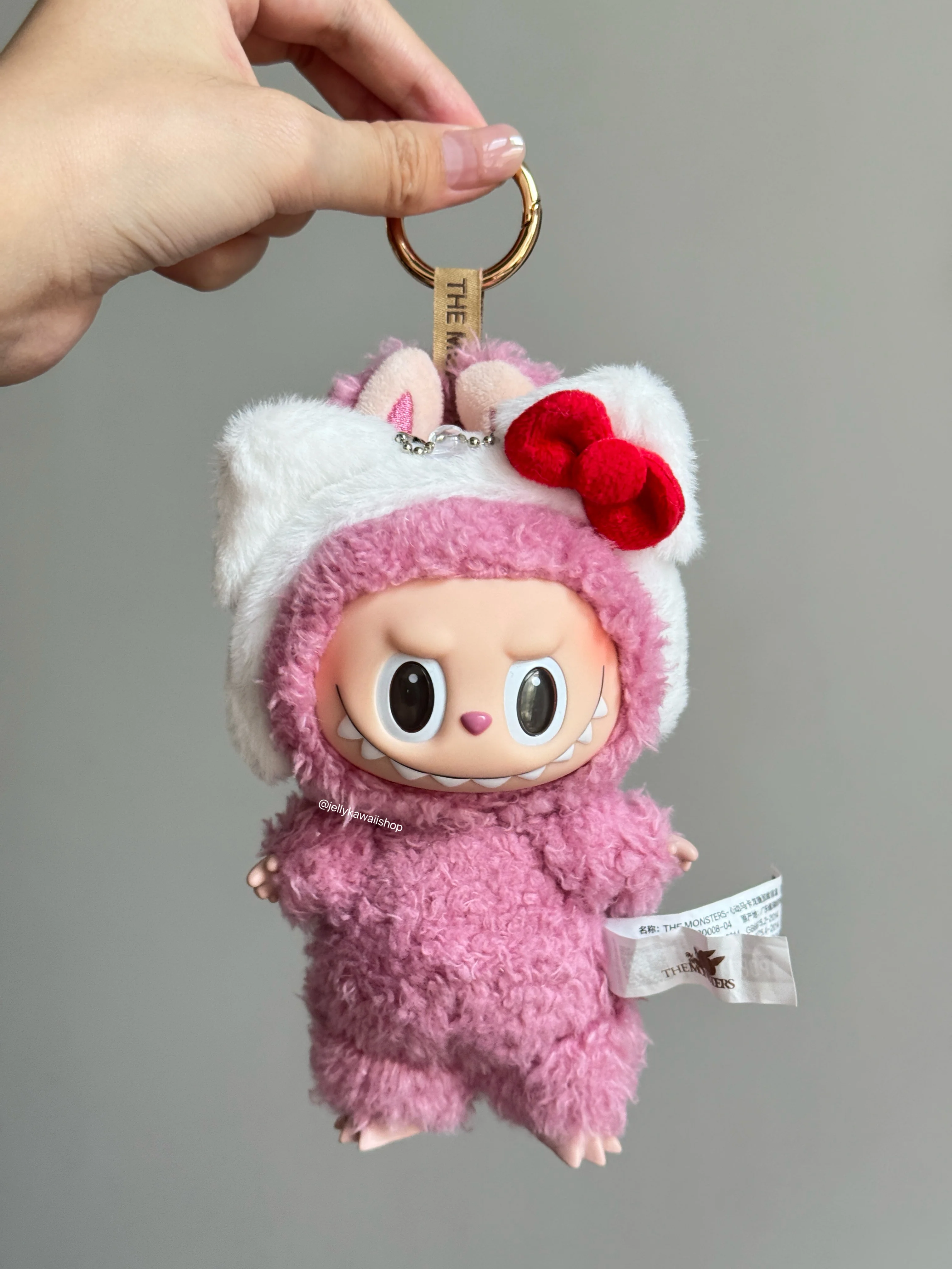 Sanrio Plush hair band 17cm Doll Clothes Suitable for 17cm Labubu Plushies Keychain Accessories